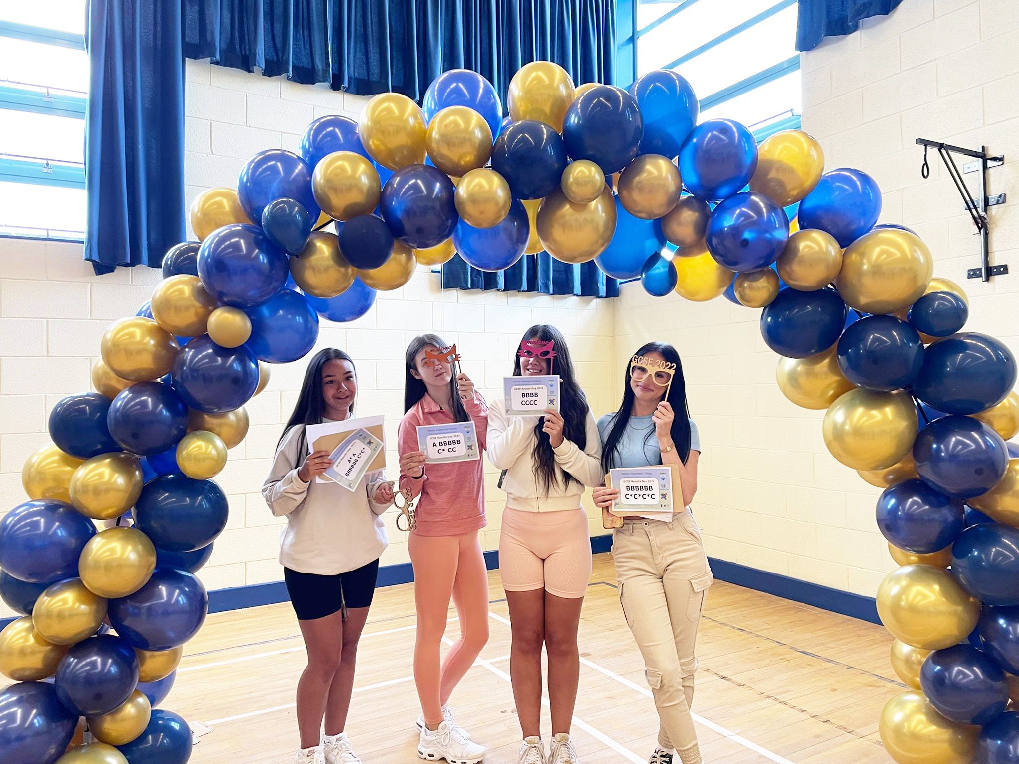 Celebrating their GCSE results today