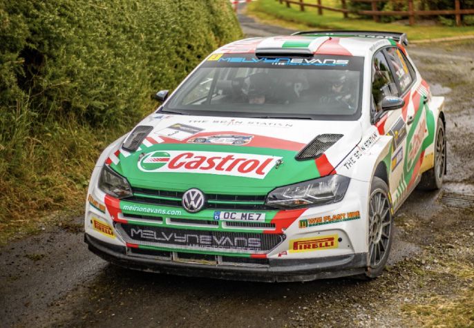 SETBACK: Melvyn Evans suffered a 10-second time penalty Ruaidhri Nash