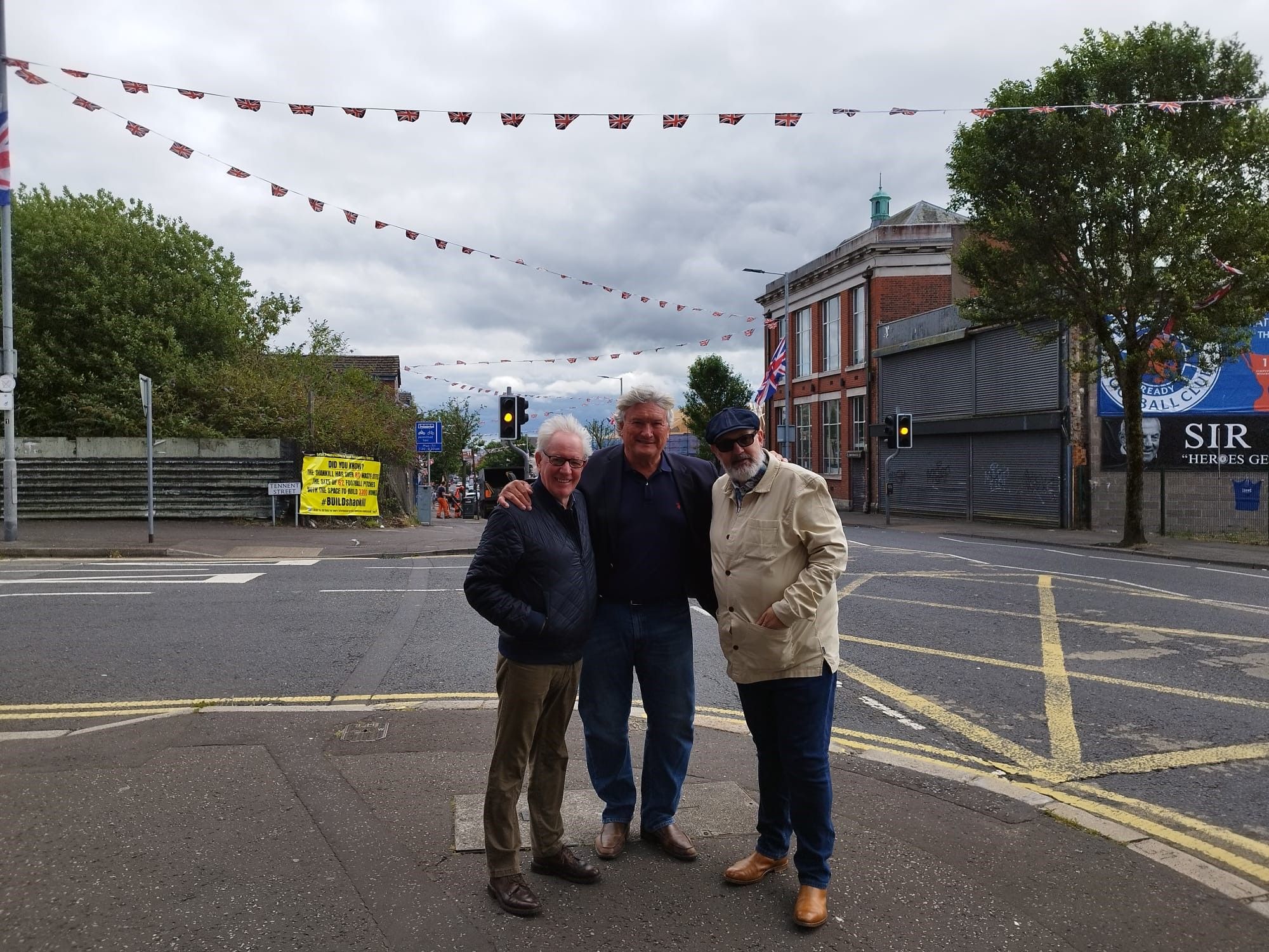 PEACE: Jackie Redpath, Jim Doty and Frank Liddy on the Shankill