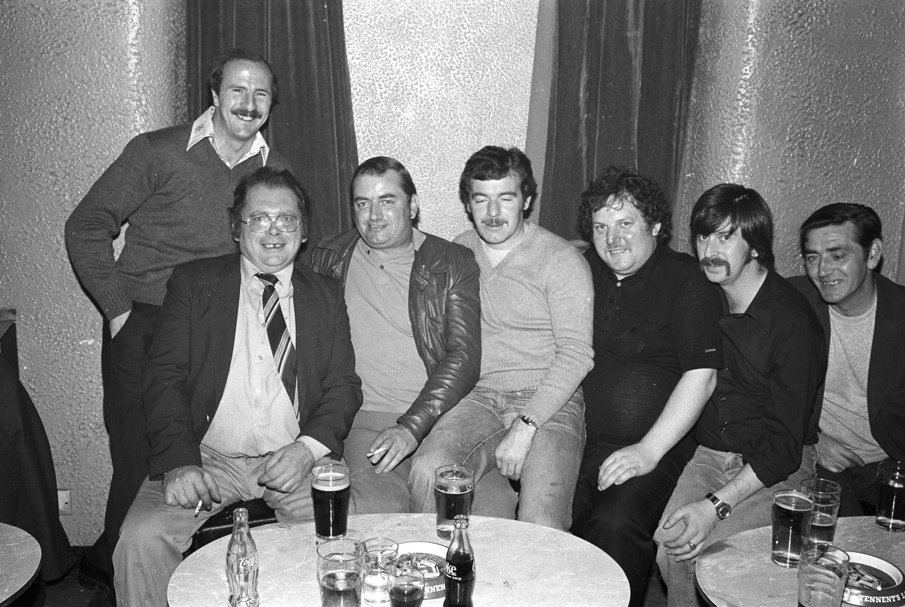 Chris McGurk, Robbie Nugent, Joe McCann, Tommy Donnelly, Jim McGuinness and Tommy McCallan at the Ardoyne Shamrock Club's Annual Sports Night and Presentation