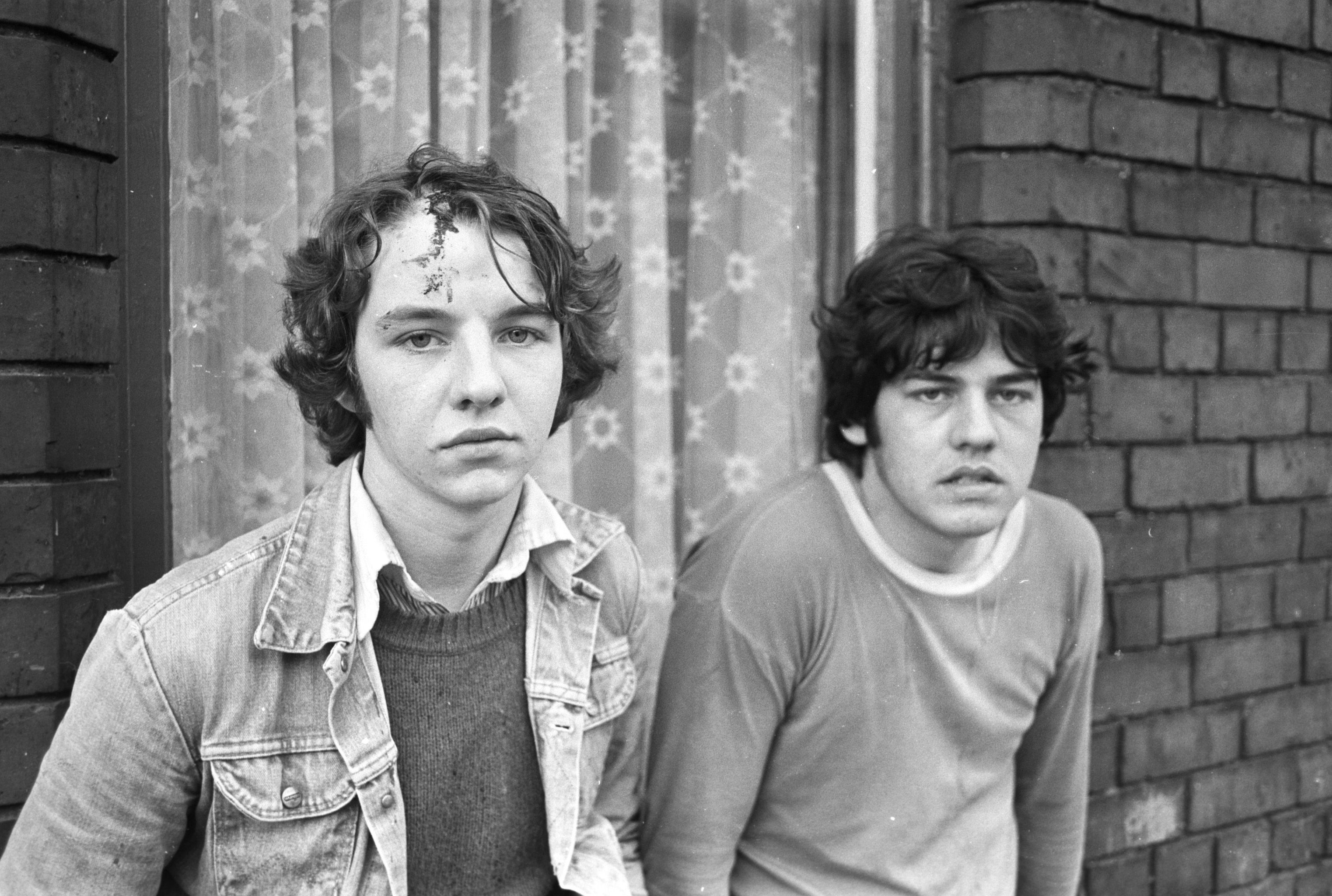 Brothers Paul (left) and Jim Campbell from the New Lodge, who were beaten by a British Army patrol