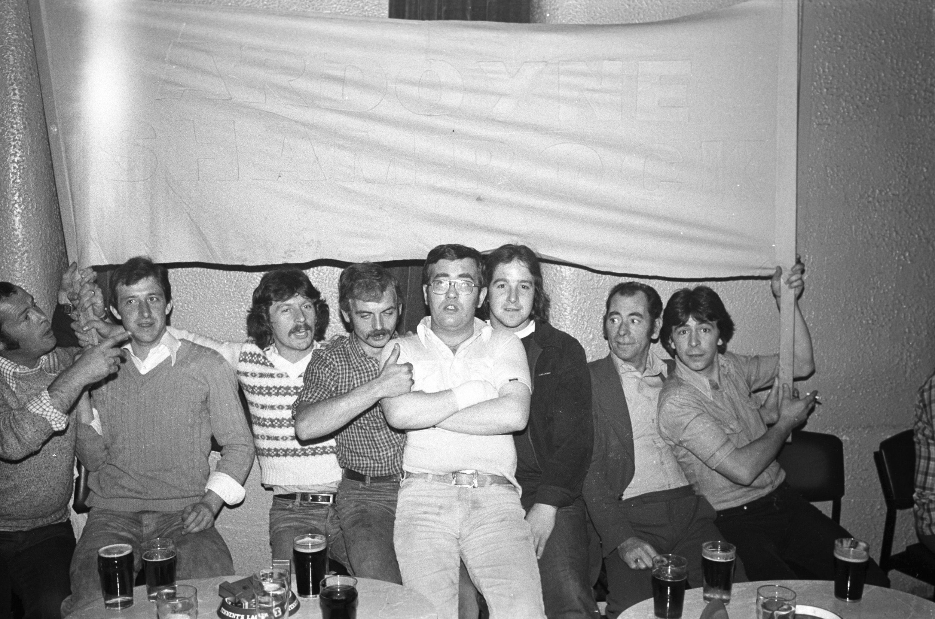 Fra, Andy, Marty, Jim, Gerard, Mick and Pat at the Shamrock Club's Annual Sports Night and Presentation