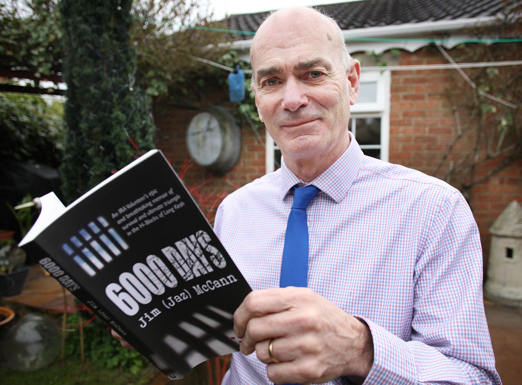 5,000 DAYS: Patricia McCann's son Jim (Jaz) with his memoir of his H-Block ordeal