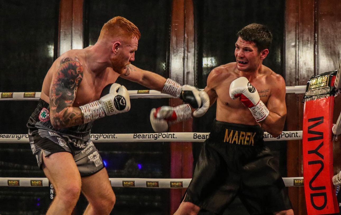 Owen O'Neill goes on the attack against Marek Laskowski