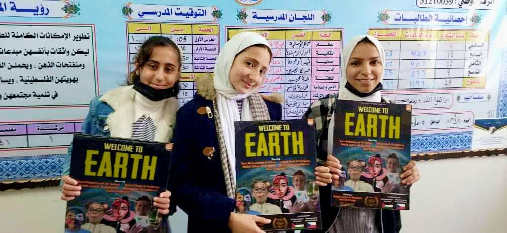 CLOSE TIES: Yara, Rahaf and Malak from Gaza will be in Belfast