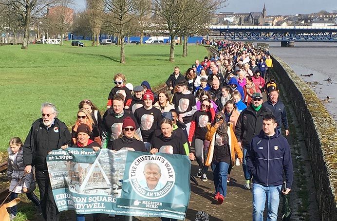 TRIBUTE: The last Chieftain’s Walk in Derry was in 2019