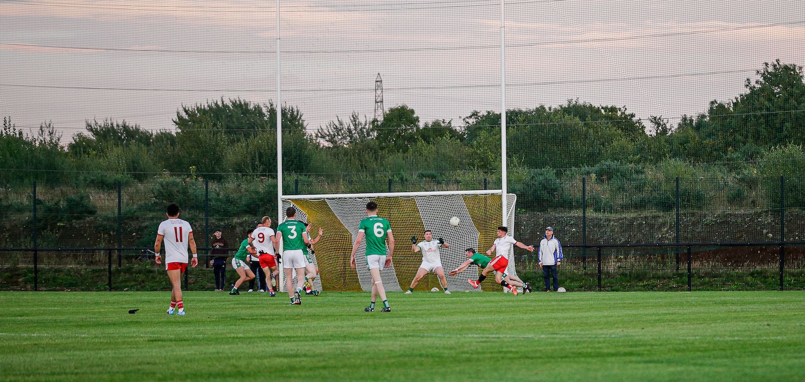 Ryan Murray kicks a point