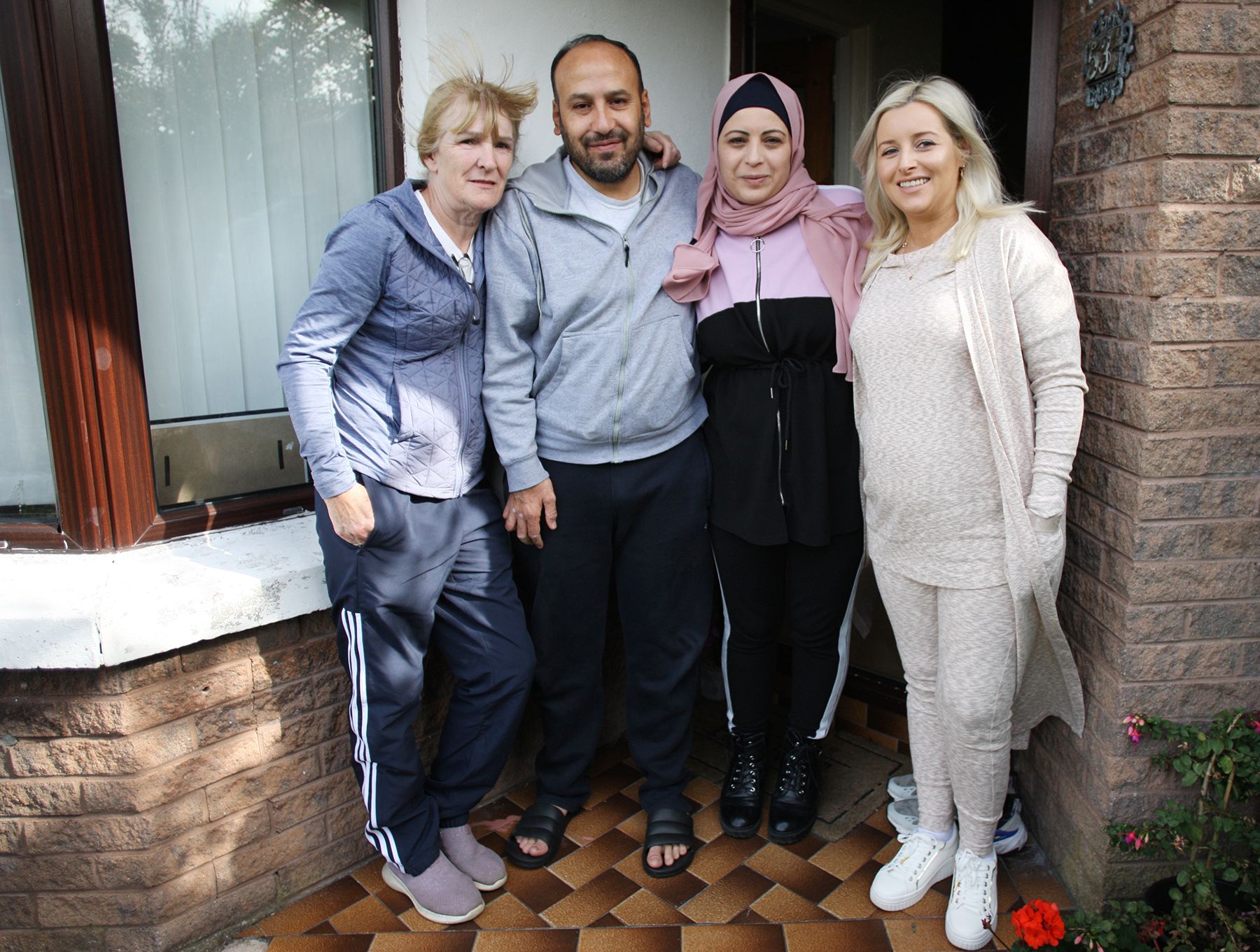 The Soda family, Órlaithí Flynn MLA and local resident Síle