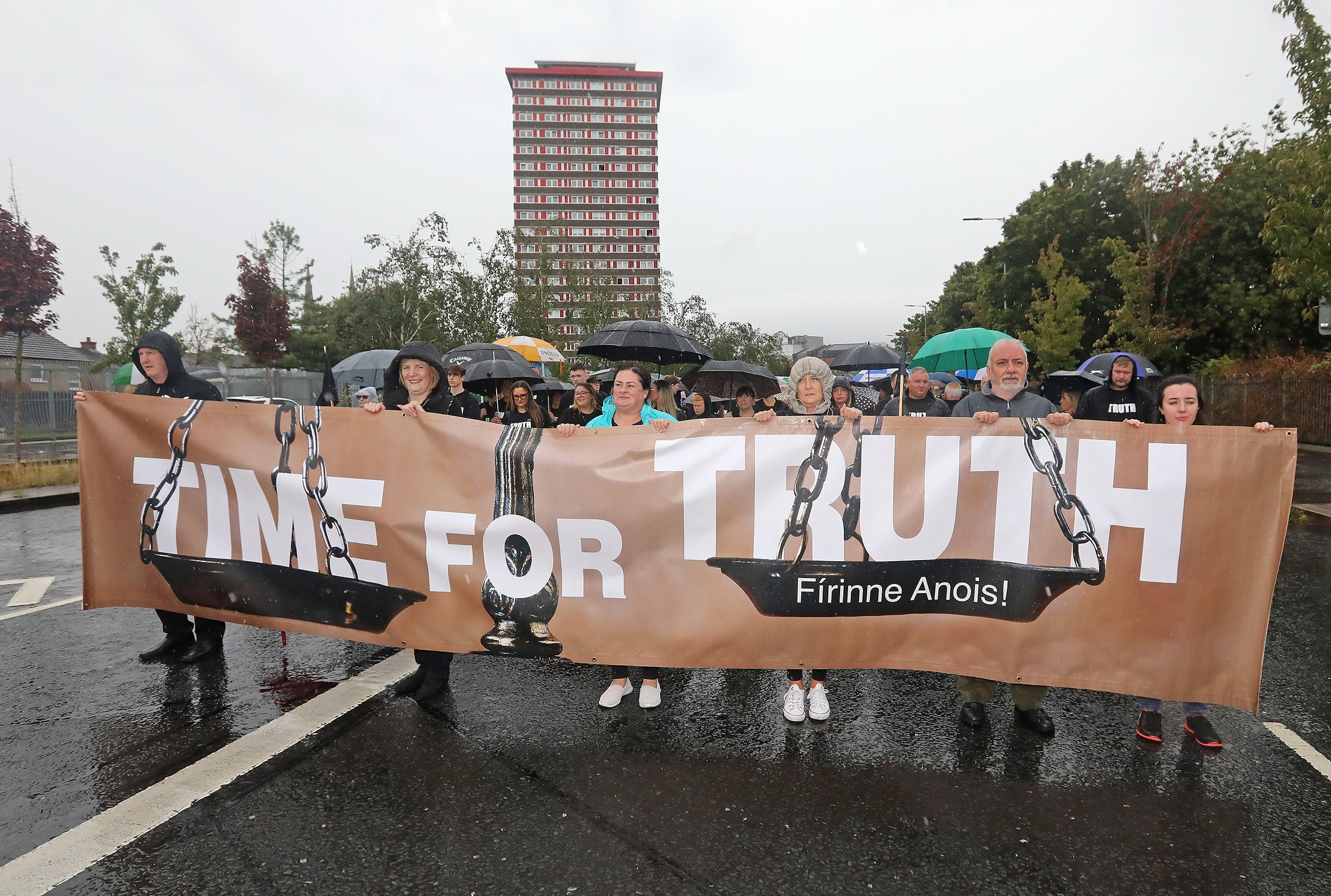 Time for Truth leaving Divis Tower on Sunday