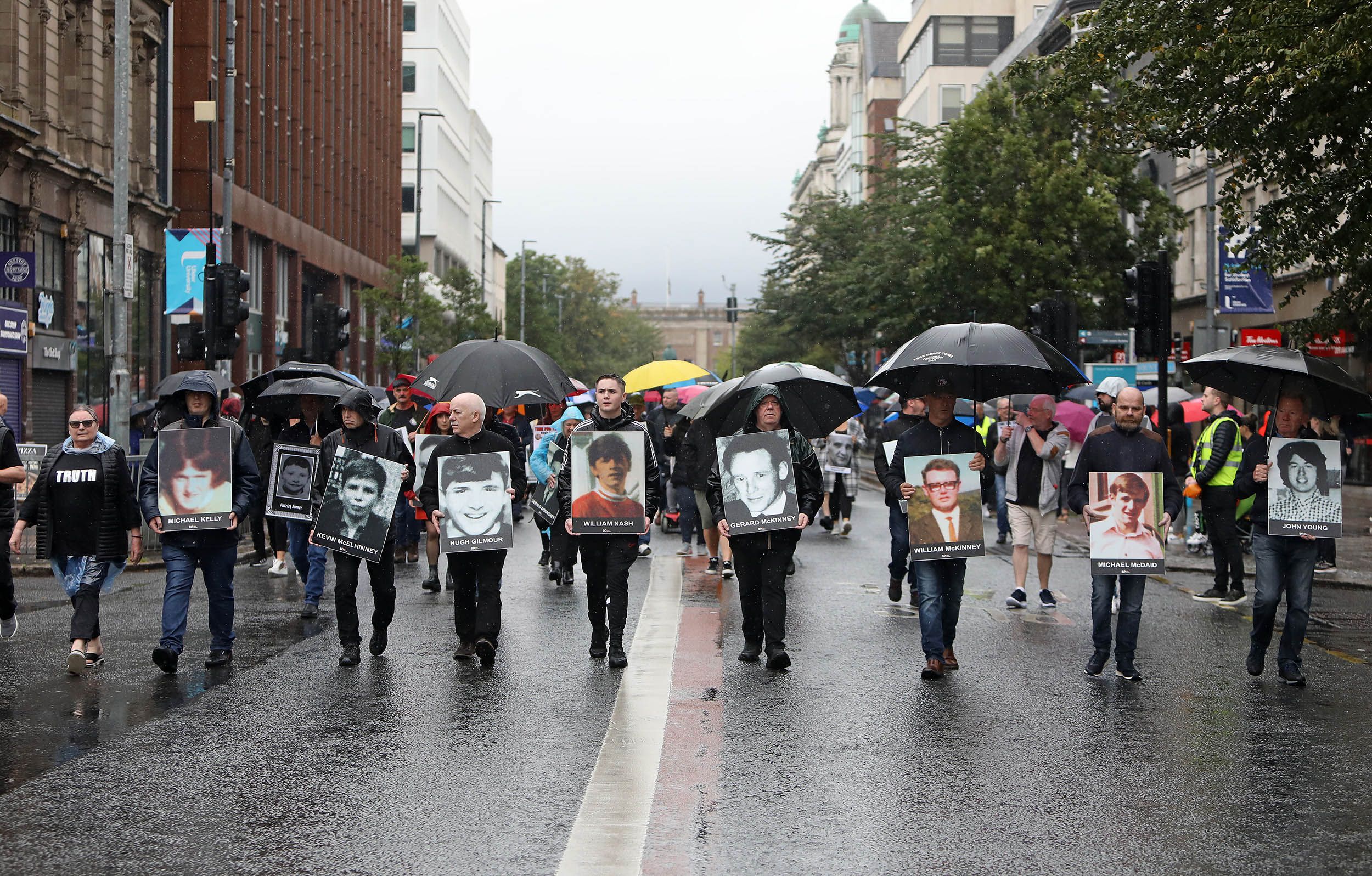 Family members of the victims of Bloody Sunday