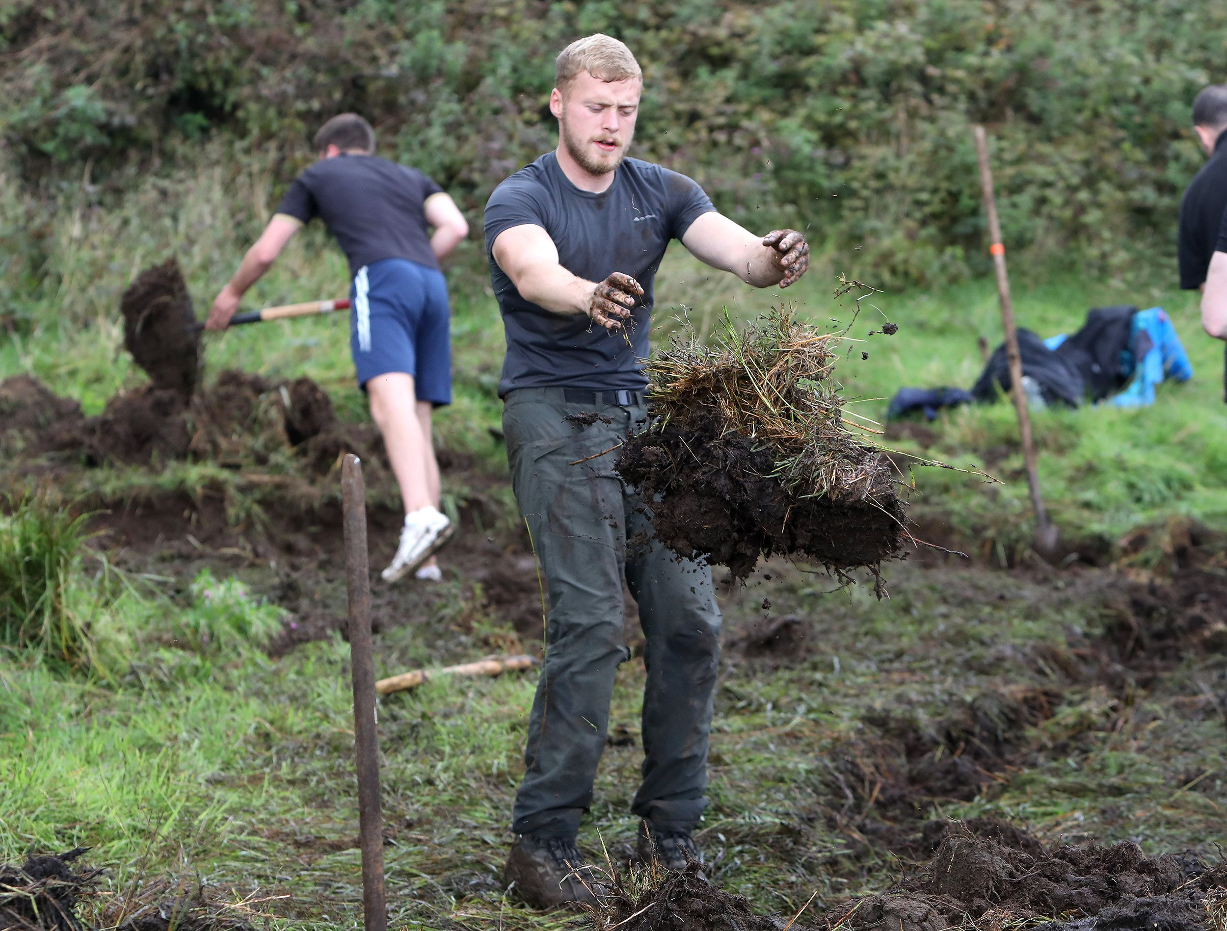 Aaron Kelly, Ballymurphy man behind initiative, gets his hands dirty