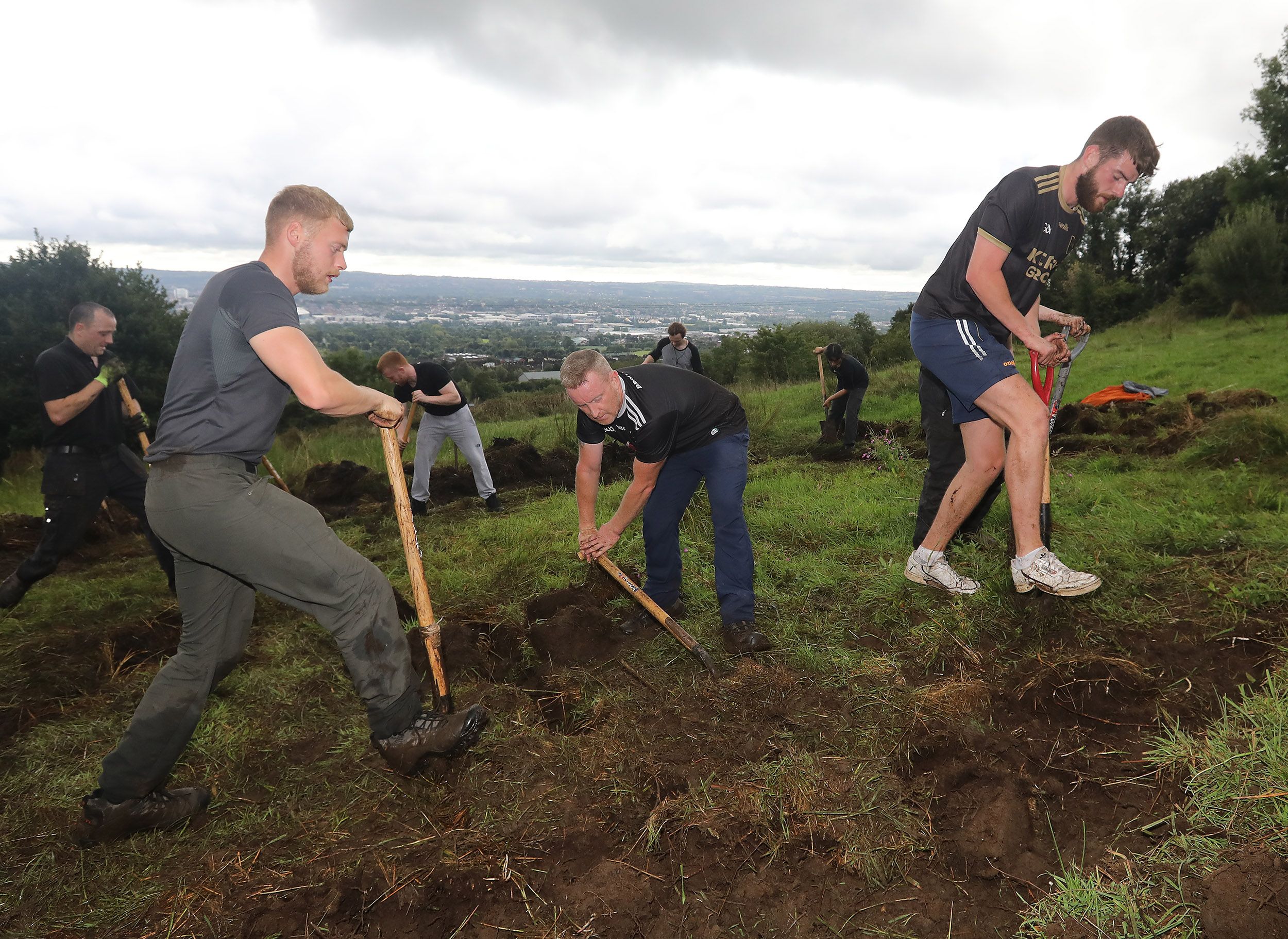 Creation of the pond begins