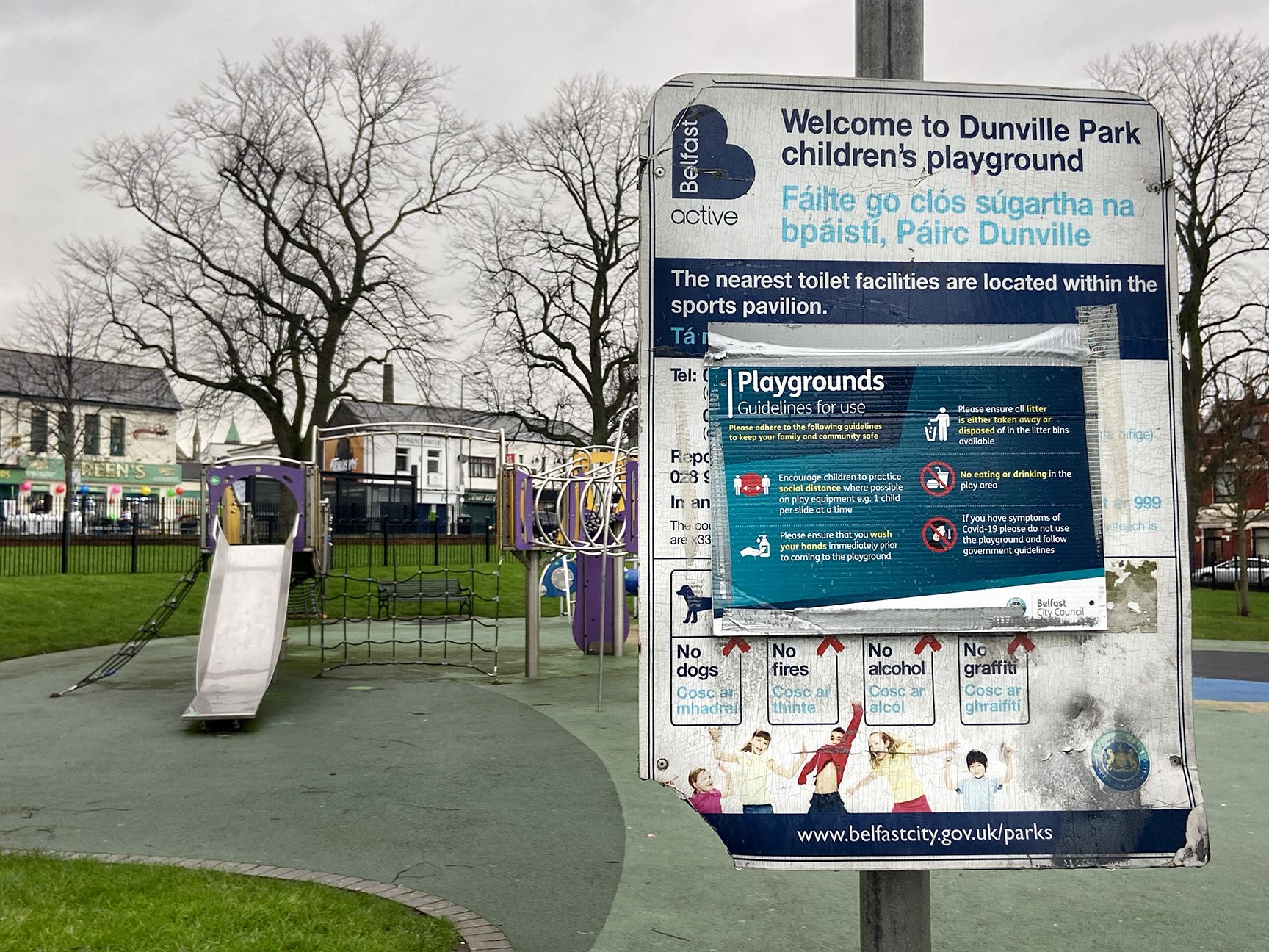 DAMAGE: The park has seen frequent acts of vandalism including fire damage to signs and play equipment DAMAGE: The park has seen frequent acts of vandalism including fire damage to signs and play equipment