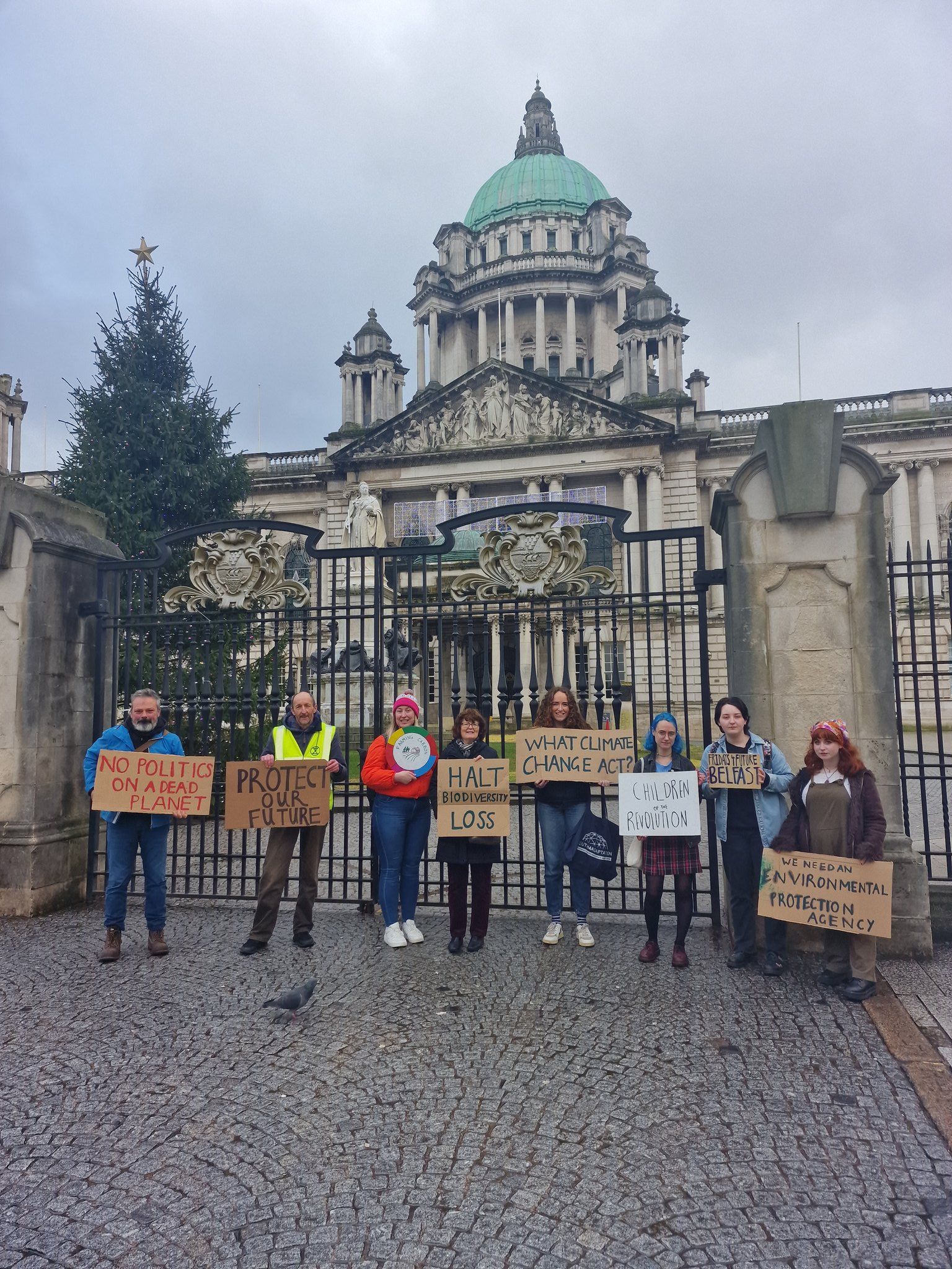 Fridays for Future were at City Hall on Wednesday