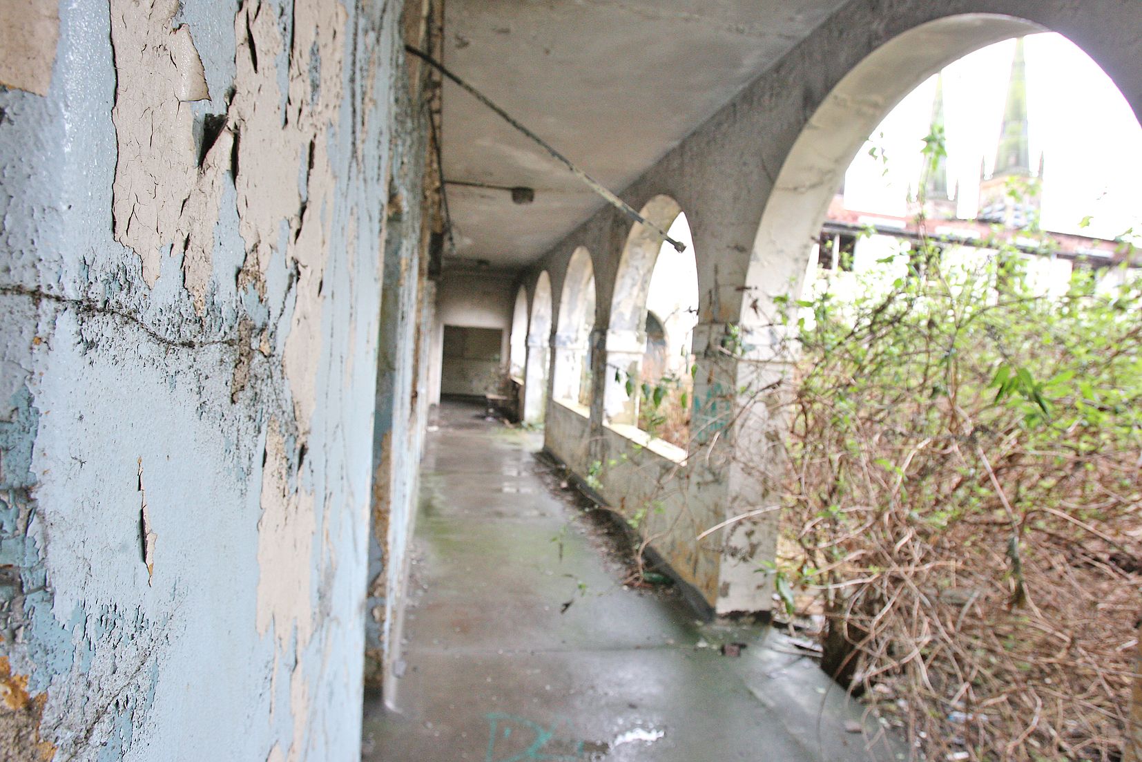 DERELICT: St Comgall's had fallen into ruin before being purchased by Chuck Feeney