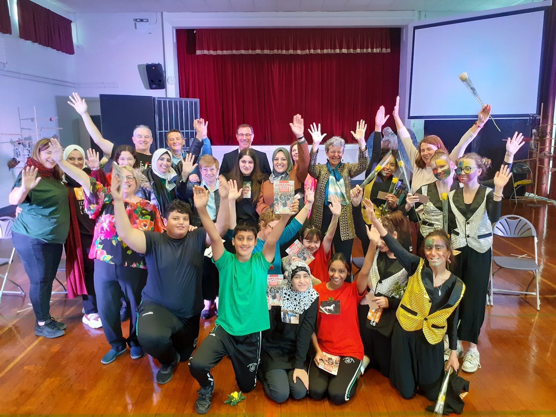 The children involved with the Hands Up project last year