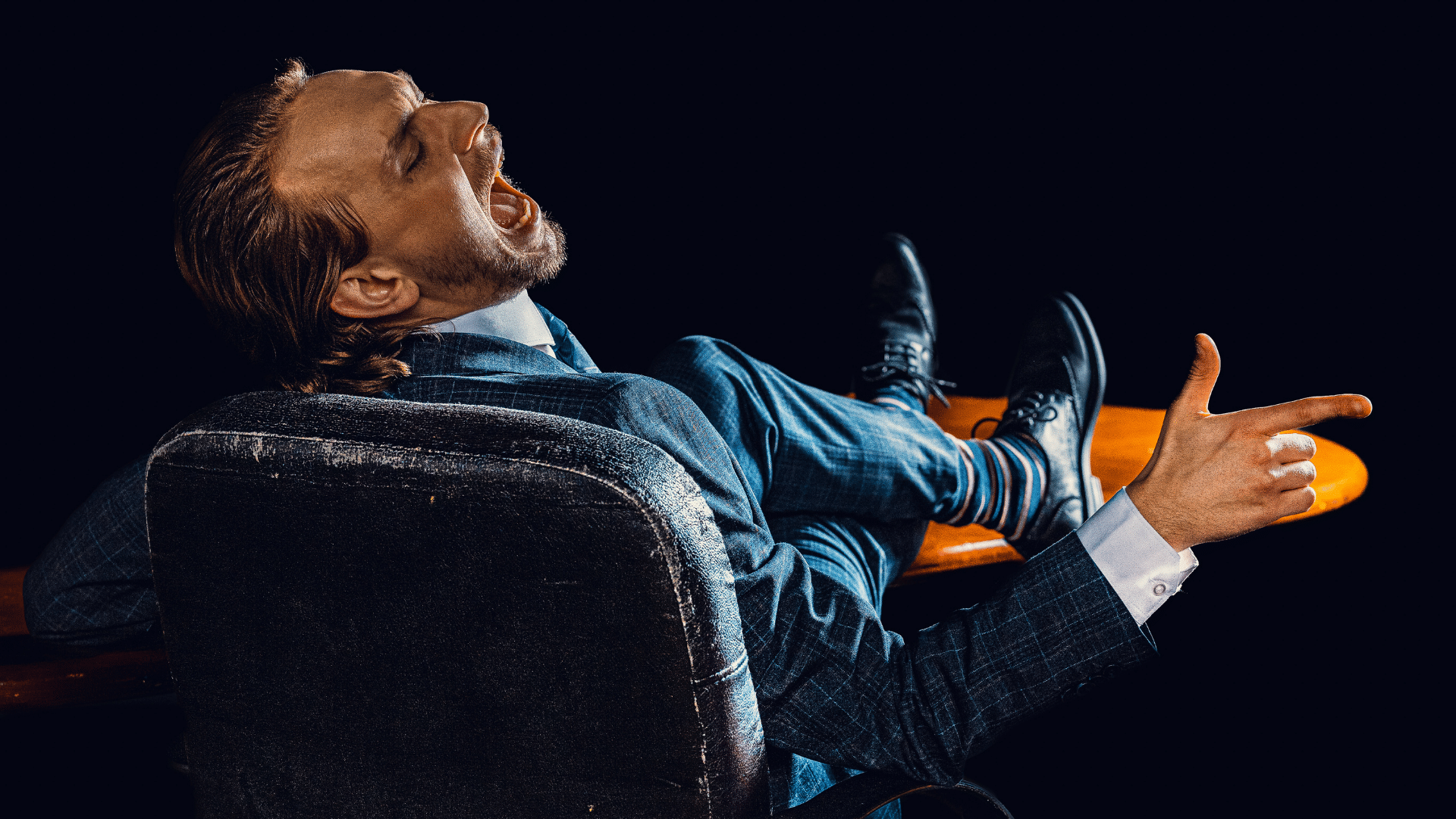 GUTTER: Kevin Coquelard stars as the journalist in Eileen McClory's production GUTTER: Kevin Coquelard stars as the journalist in Eileen McClory's production