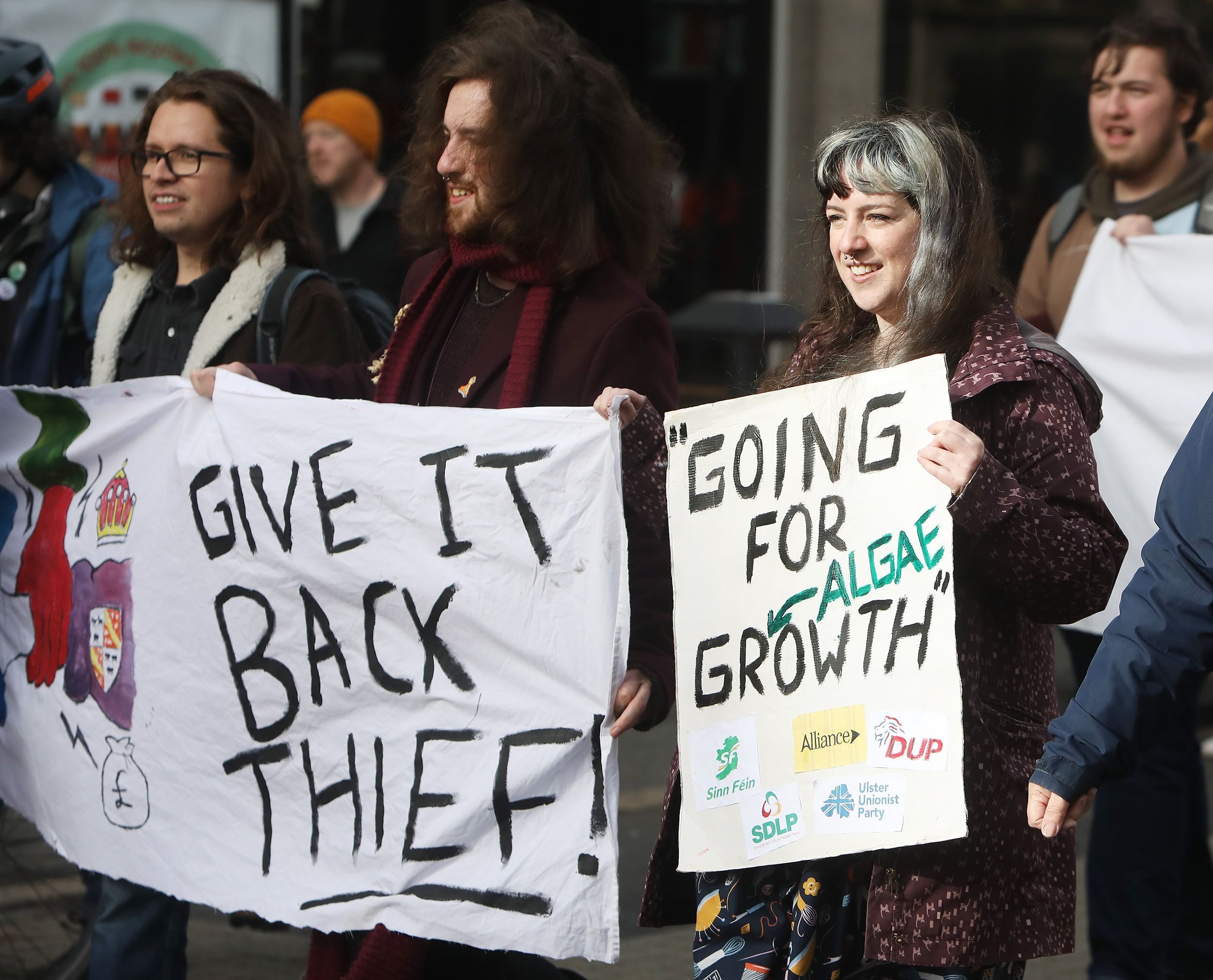 CALL: Protestors called for the Lough to be returned to the people, it is currently owned by the Earl of Shaftesbury