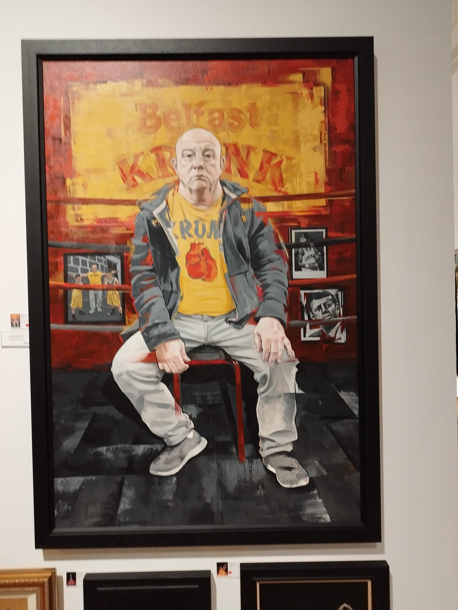 IN THE FRAME: Boxing coach Tony D. painted by Ciarán Gallagher