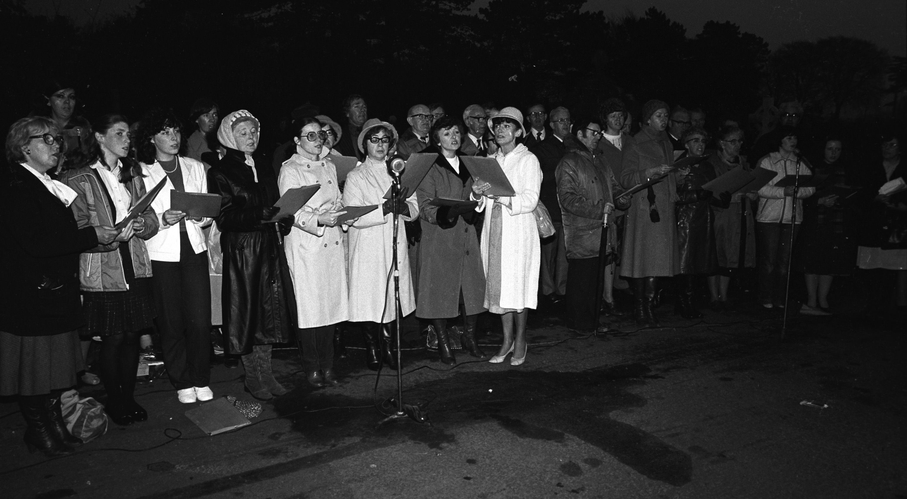 Cemetery Sunday Mass in Milltown Cemetery with Bishop Cathal Daly and Archdeacon Montague and Father McCorry