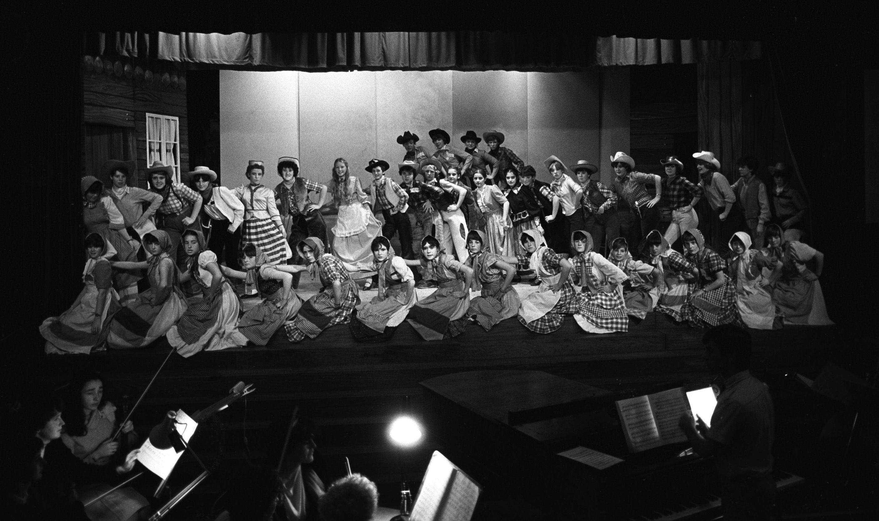 Rehearsals for St Genevieve’s Oklahoma Show was in full swing back in November 1982