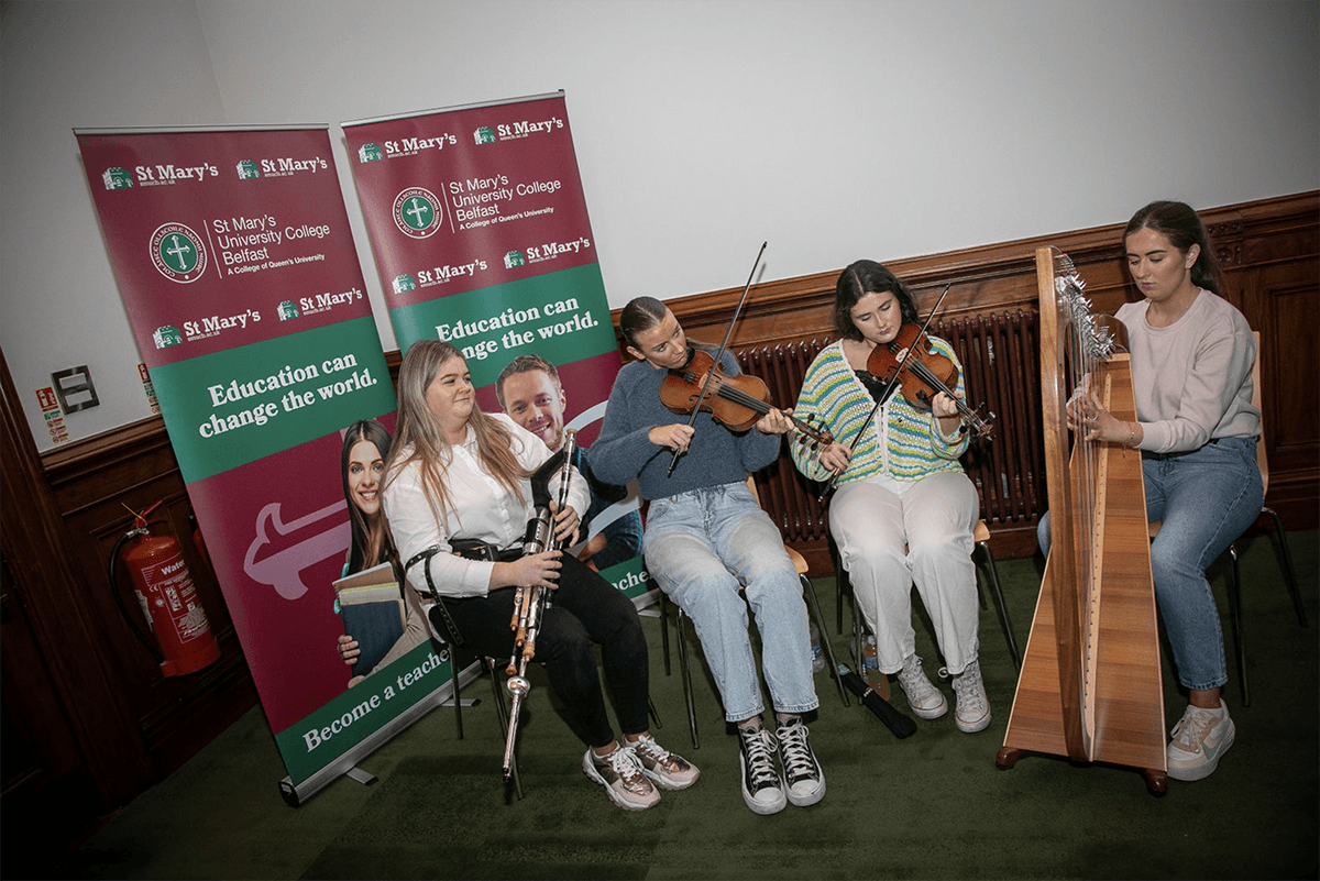 St Mary's traditional musicians played during the celebration