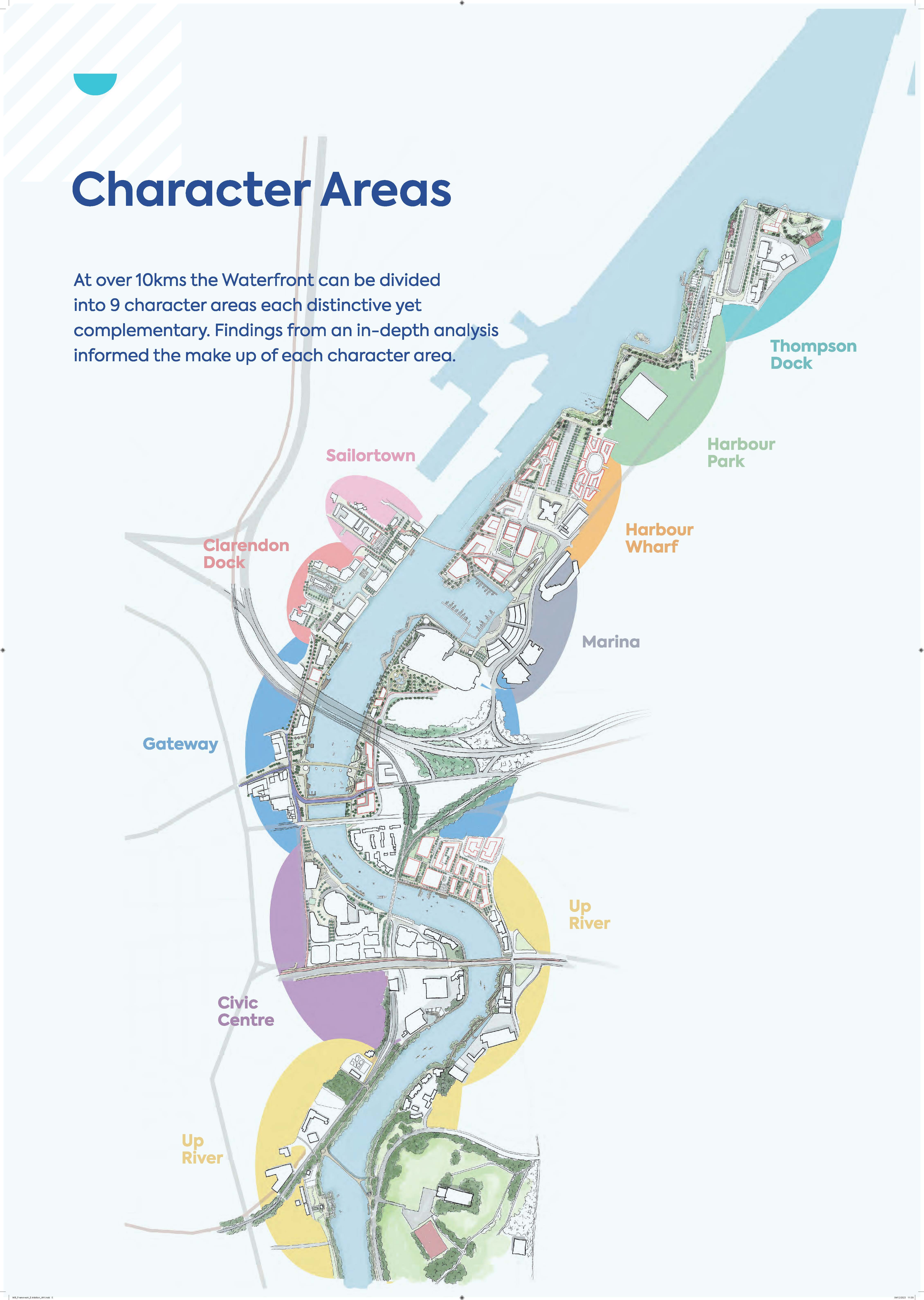 NEW ERA: Areas of character proposed for the new promenade