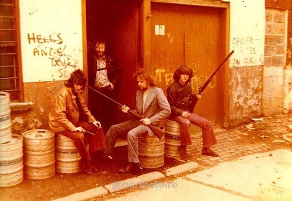 Ray McAreavey, Kieran Manning, Gogie McCullough and Danny Burns of the band Wolfhound
