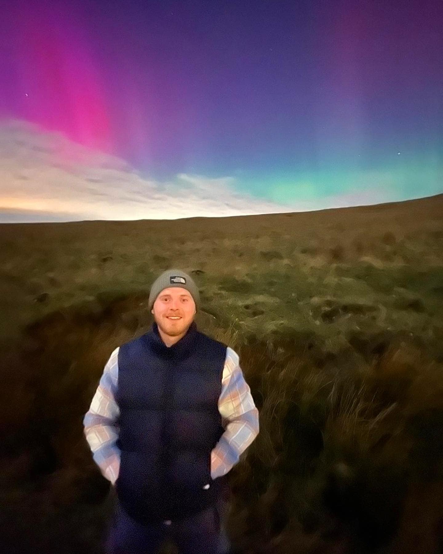 Green warrior Aaron Kelly taking in the views