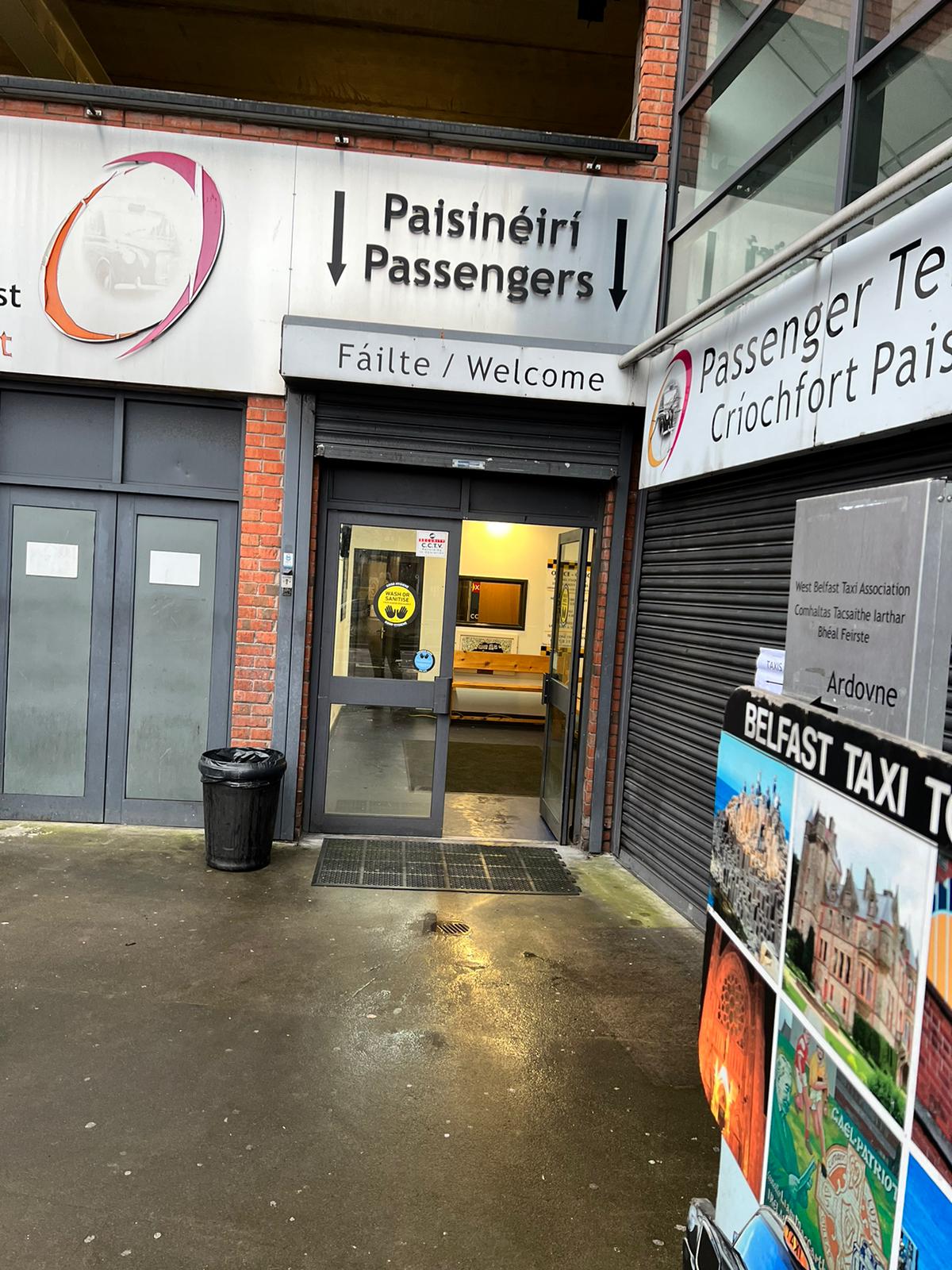 Belfast Taxis CIC are now operating from the smaller side of the building