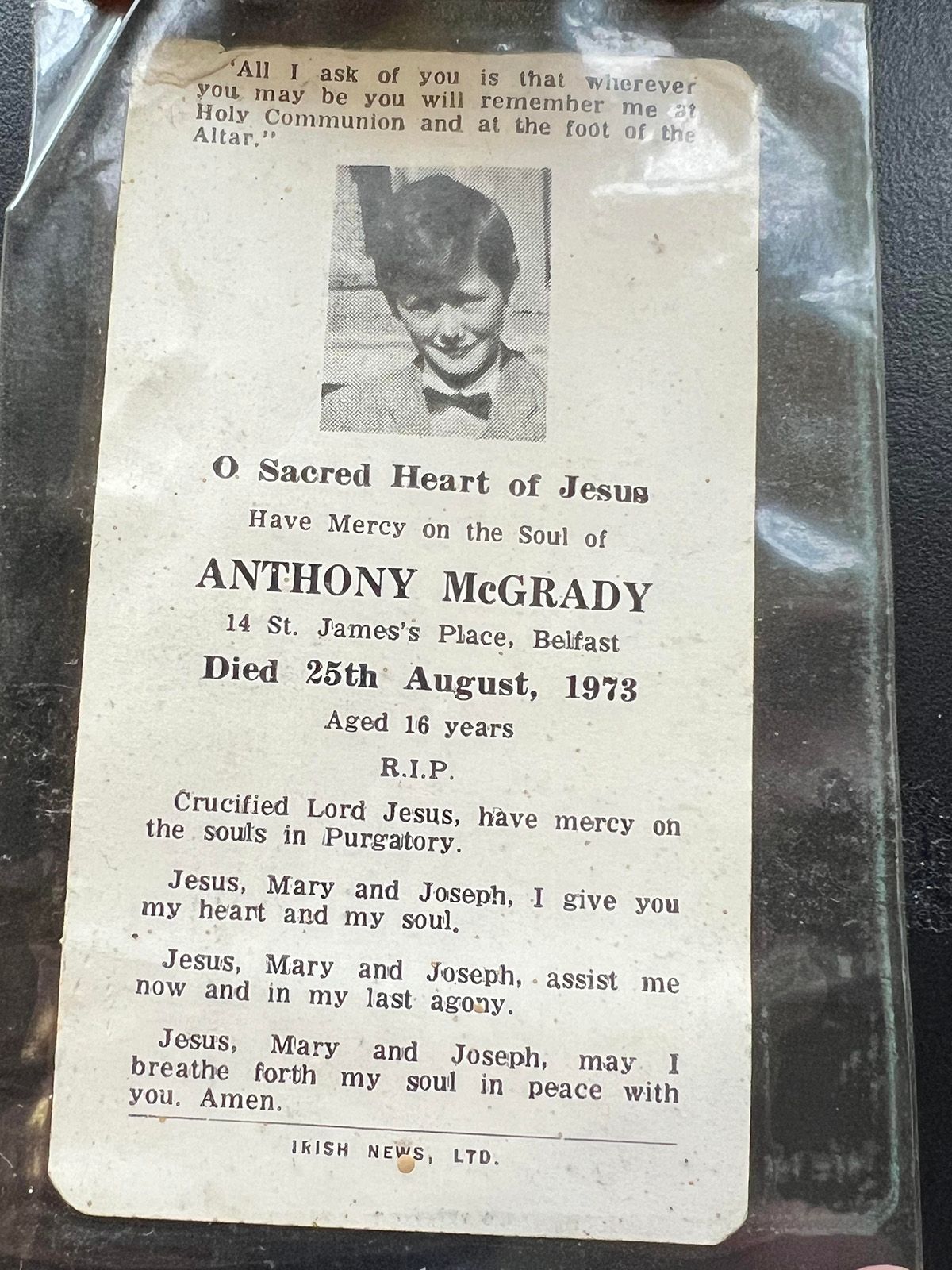 Anthony McGrady’s memory card which his mum waved in front of Crockett in court