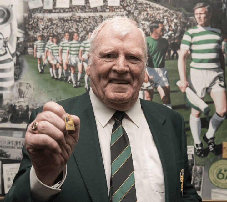 REUNITED: John after receiving back his original European Cup Final medal in 2021 REUNITED: John after receiving back his original European Cup Final medal in 2021