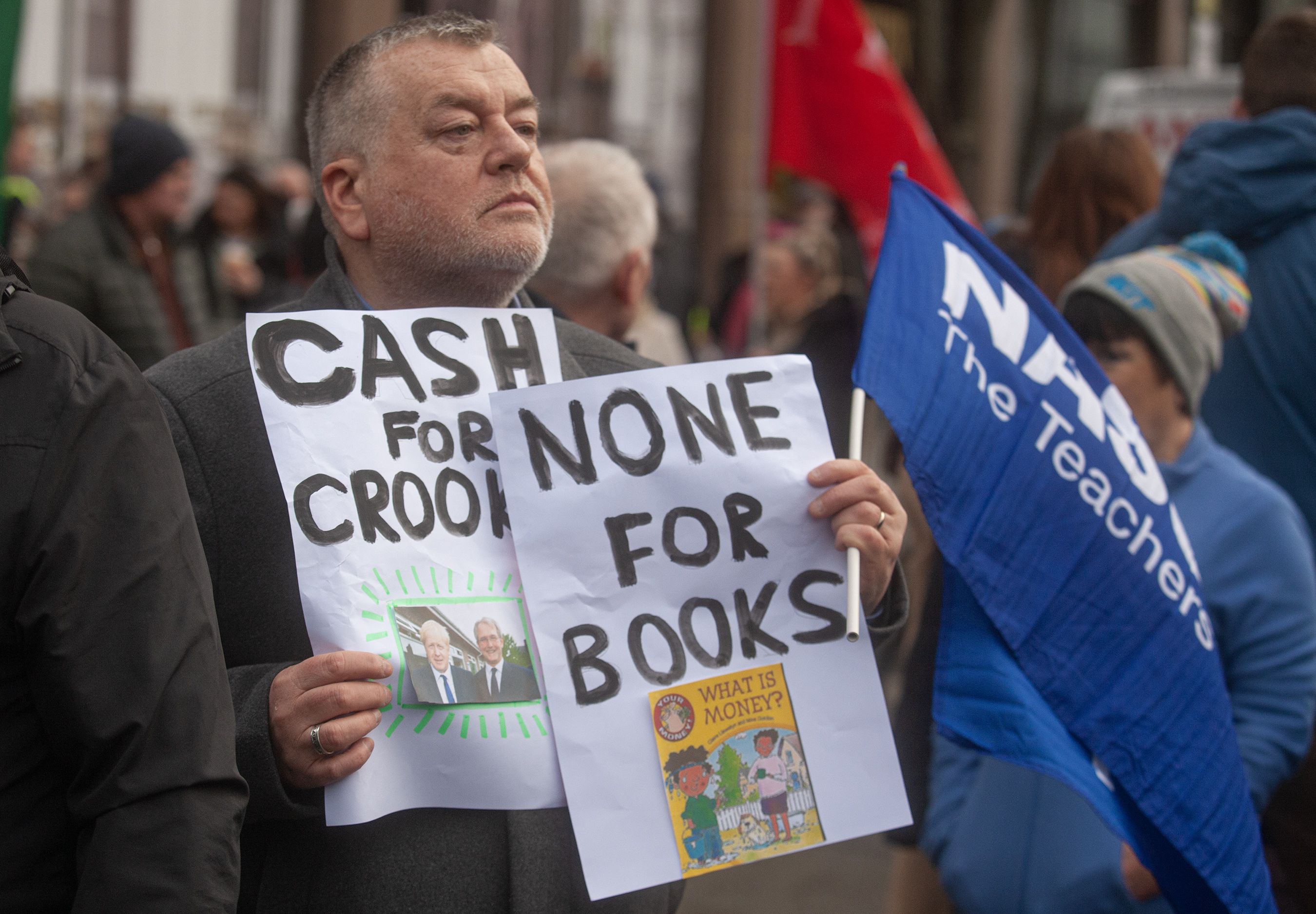 STRIKE: Teachers and health workers on strike at City Hall