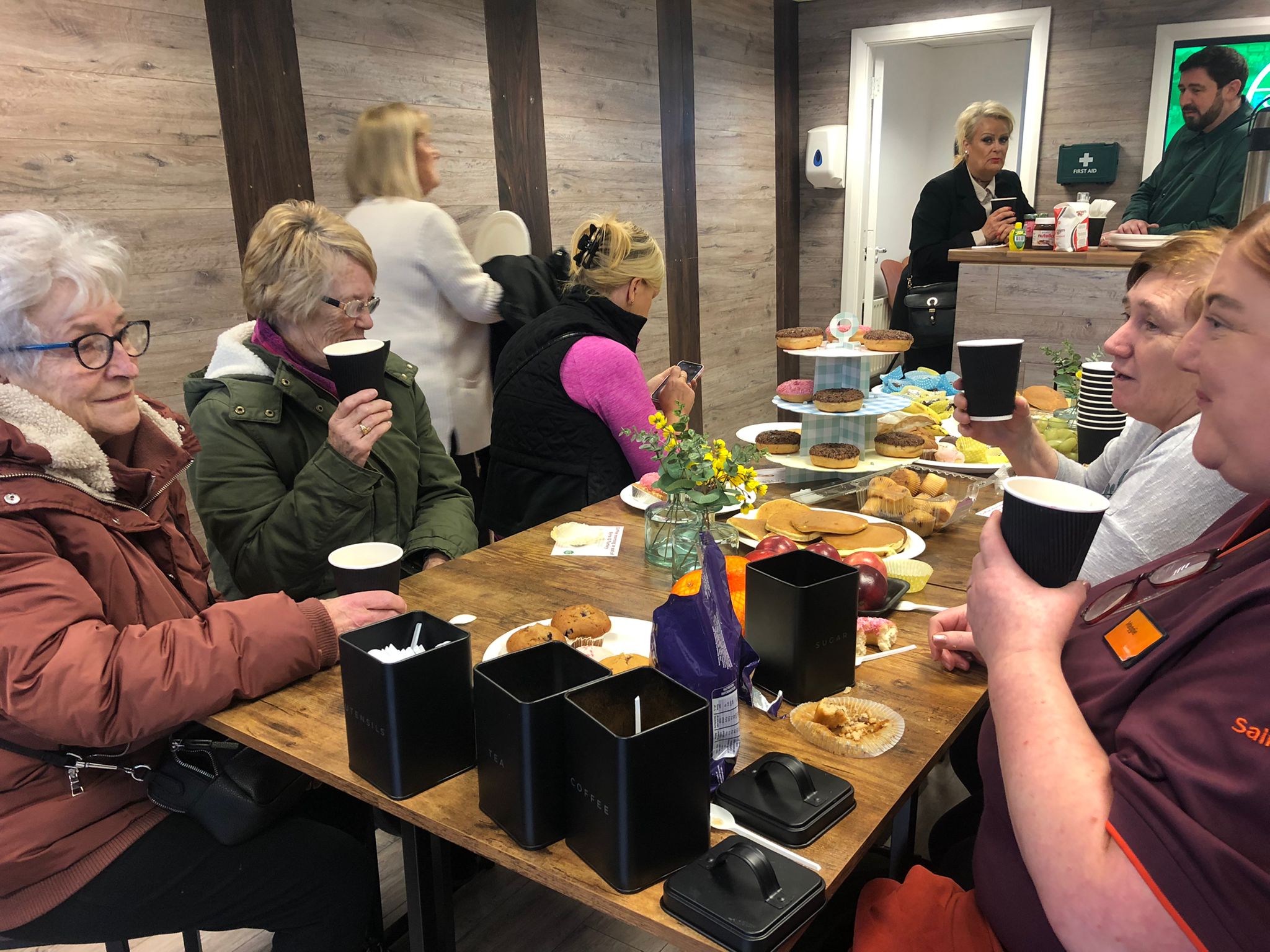 The hugely successful coffee morning