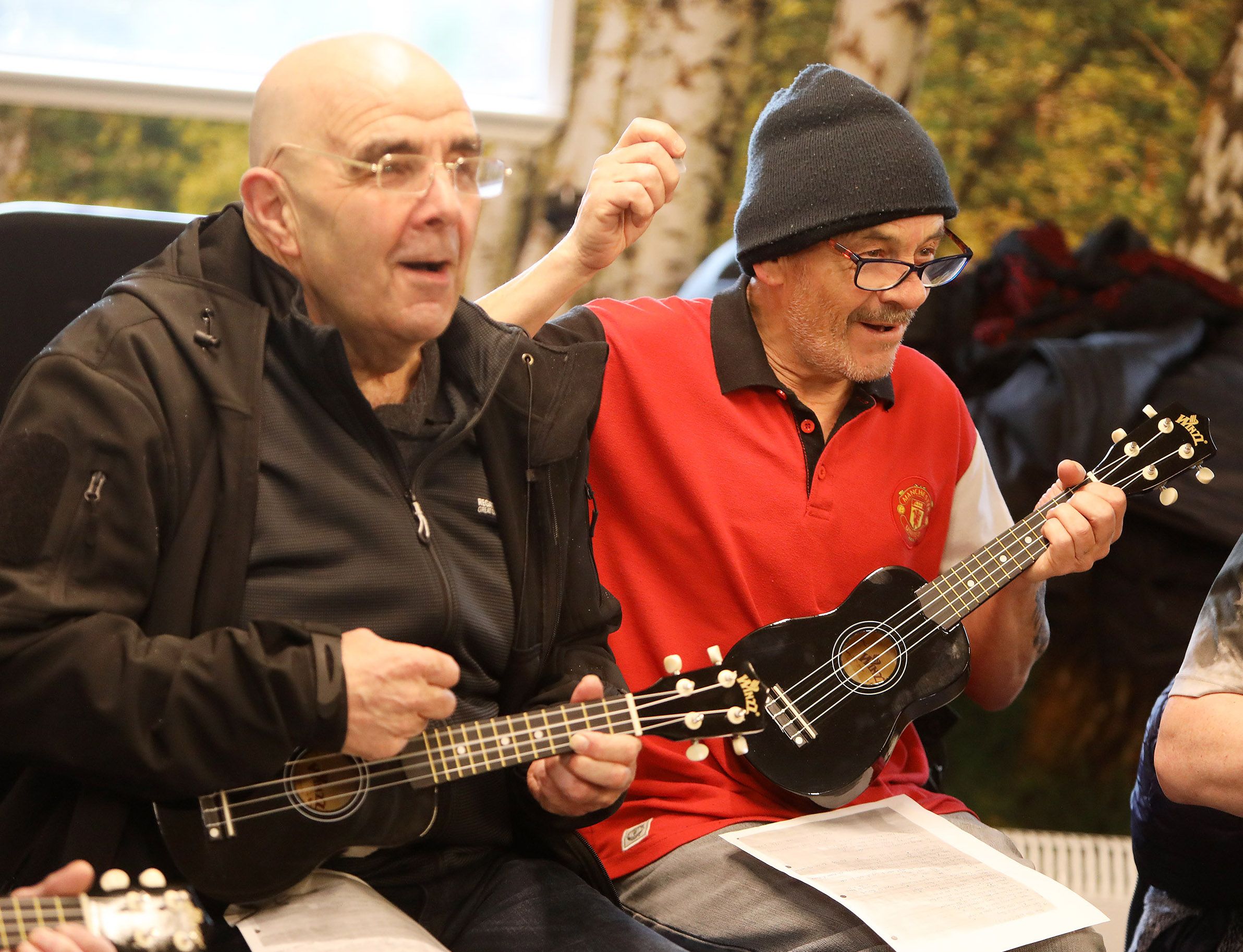 Colin's Men Shed have begun their Ukulele classes 