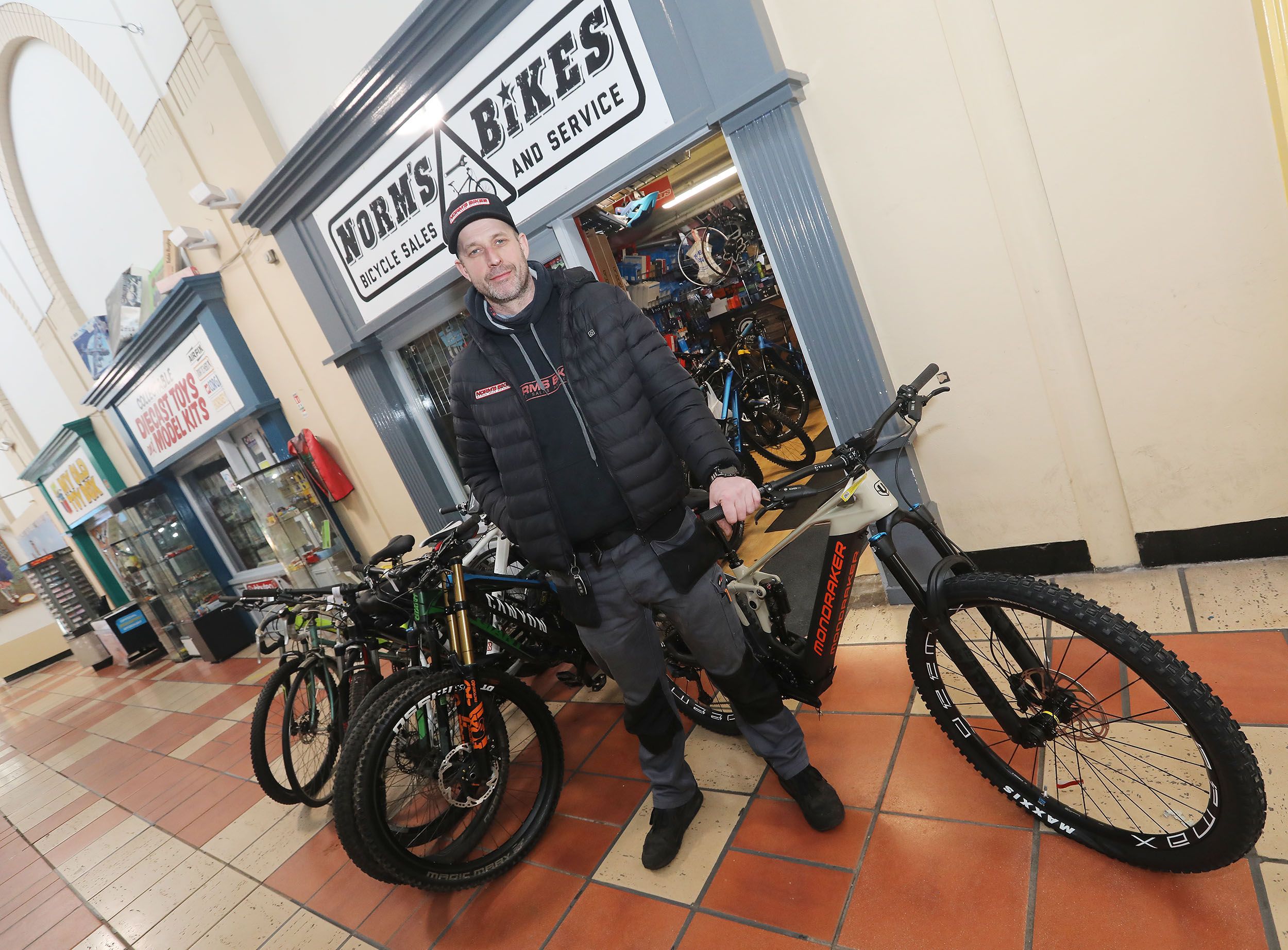 BIKES: Niall McAteer of Norms Bikes with an e-bike