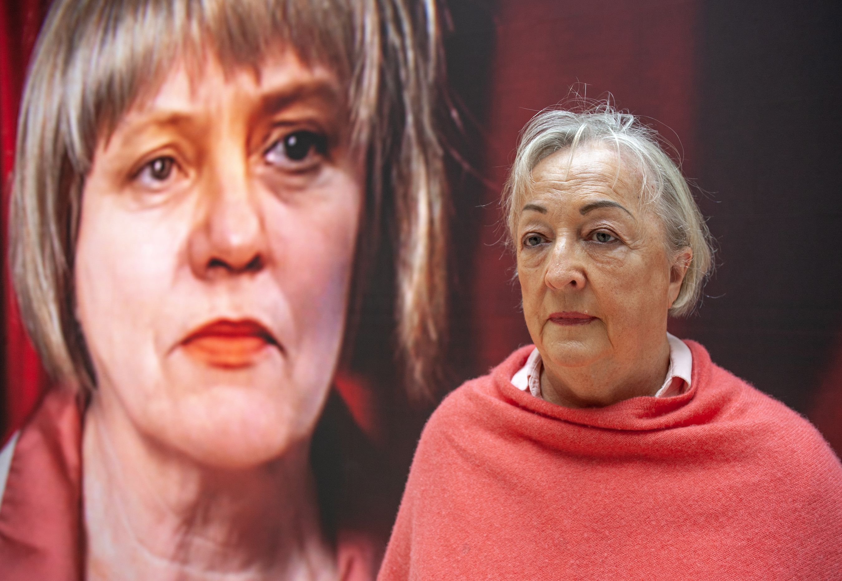 Formidable activist Monica McWilliams at Mo Mowlam portrait