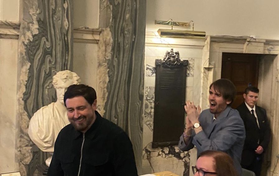 BLACK MOUNTAIN DEA: Paul Doherty celebrates after being elected a councillor for Black Mountain DEA BLACK MOUNTAIN DEA: Paul Doherty celebrates after being elected a councillor for Black Mountain DEA