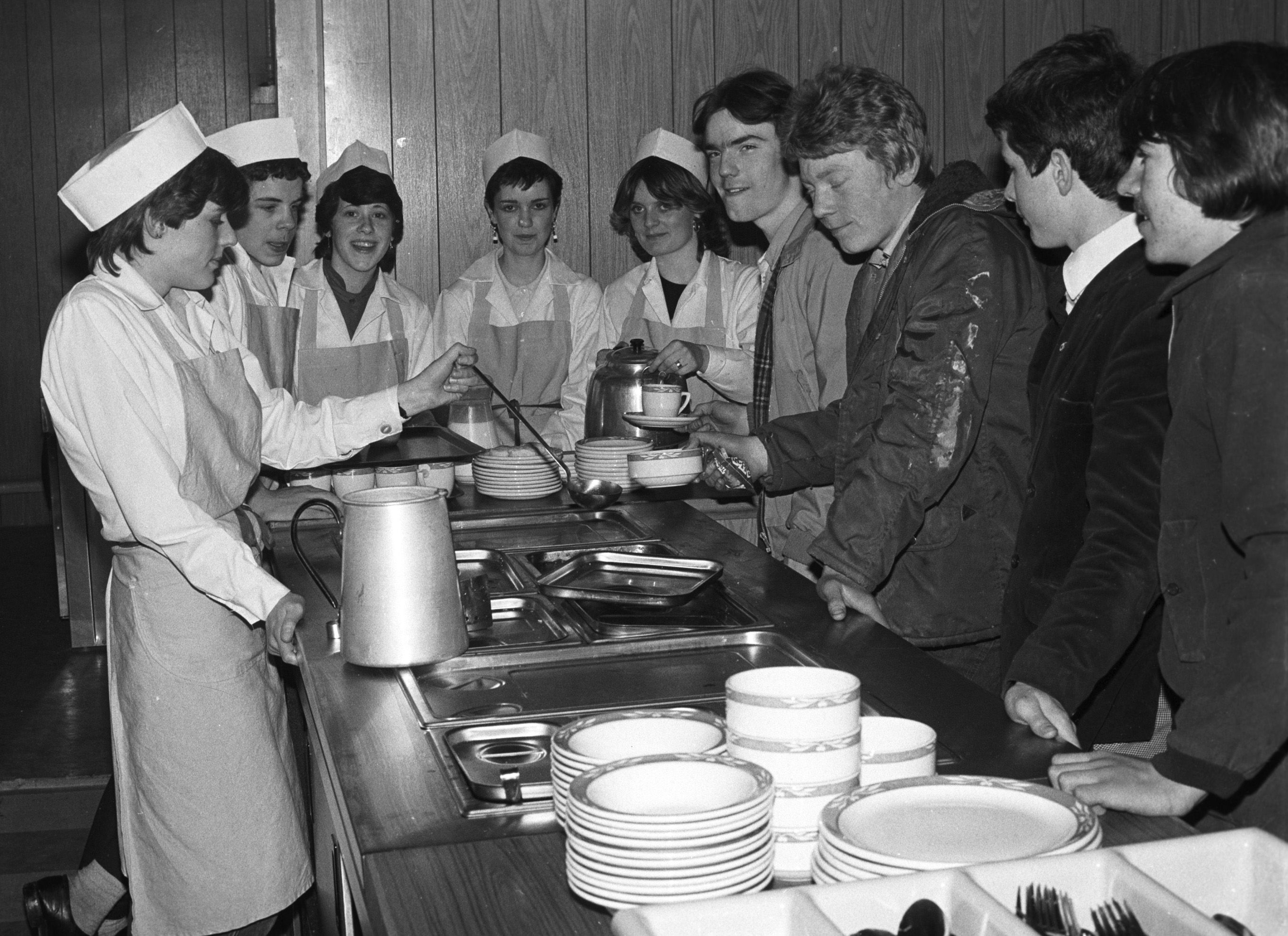 Kitchen trainees at Clowney workshop
