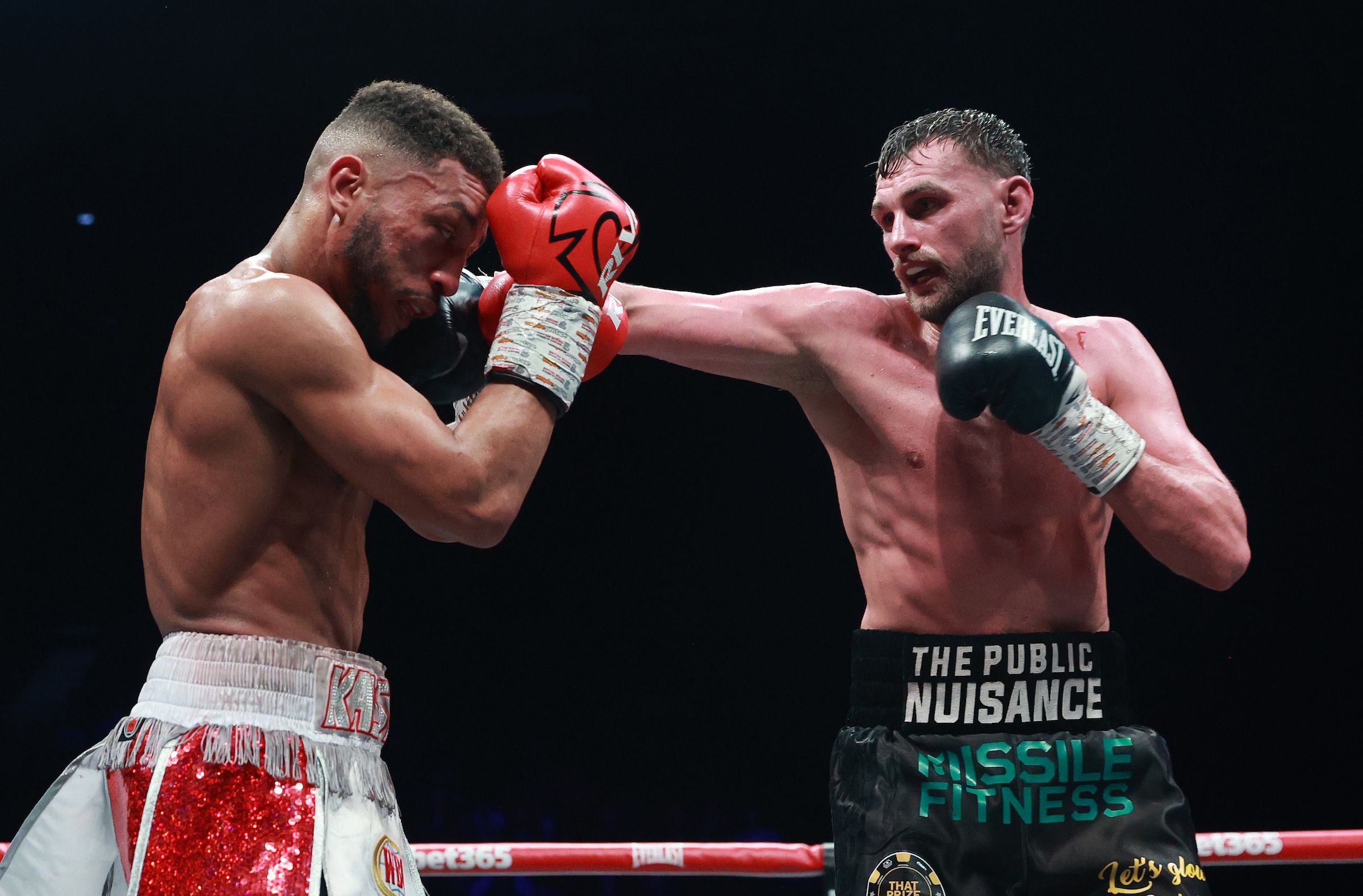 McComb lands a right jab through the guard 