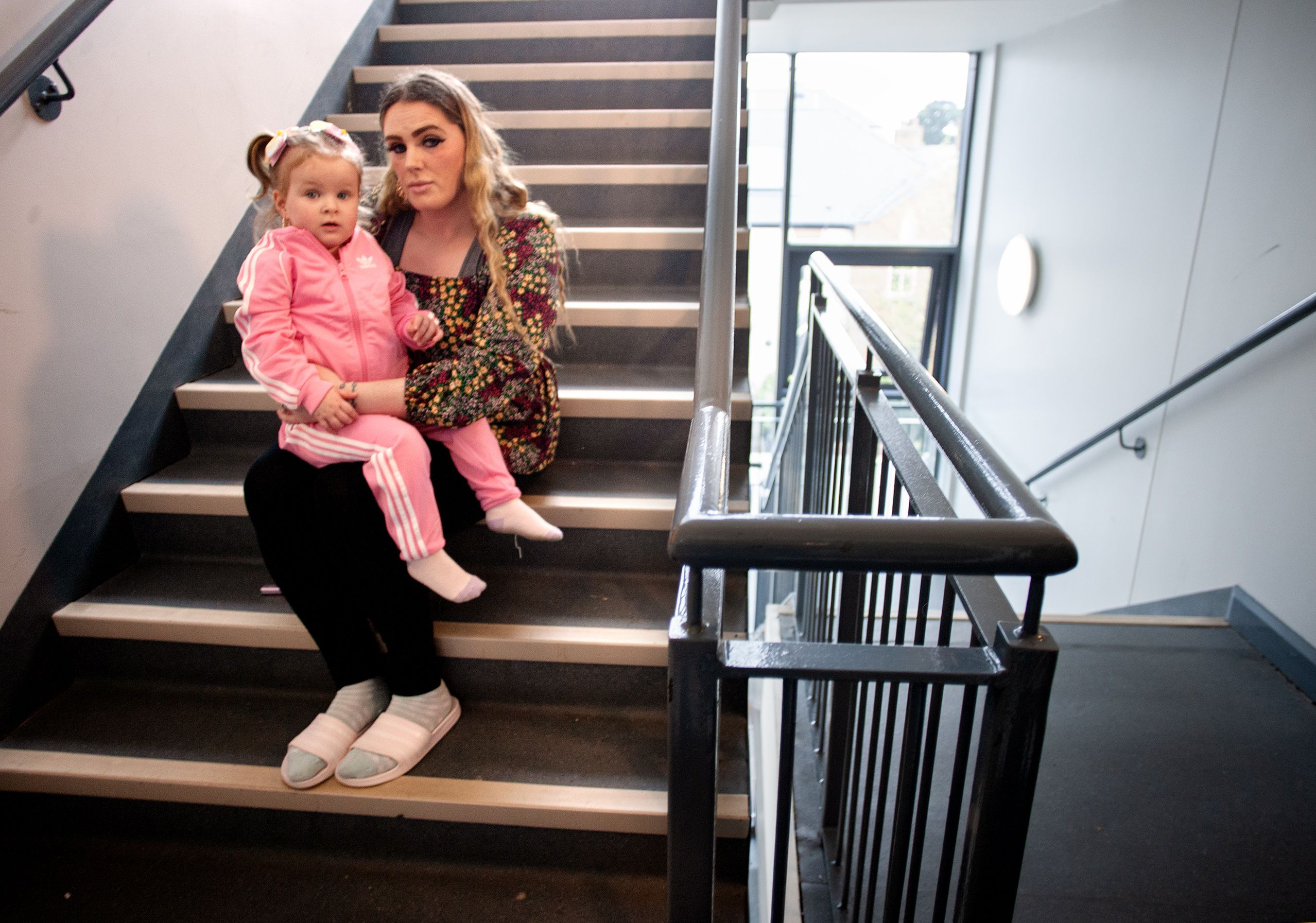 HALLWAY: Joanne said she frequently finds dog waste, alcohol and drug paraphernalia in the hallway