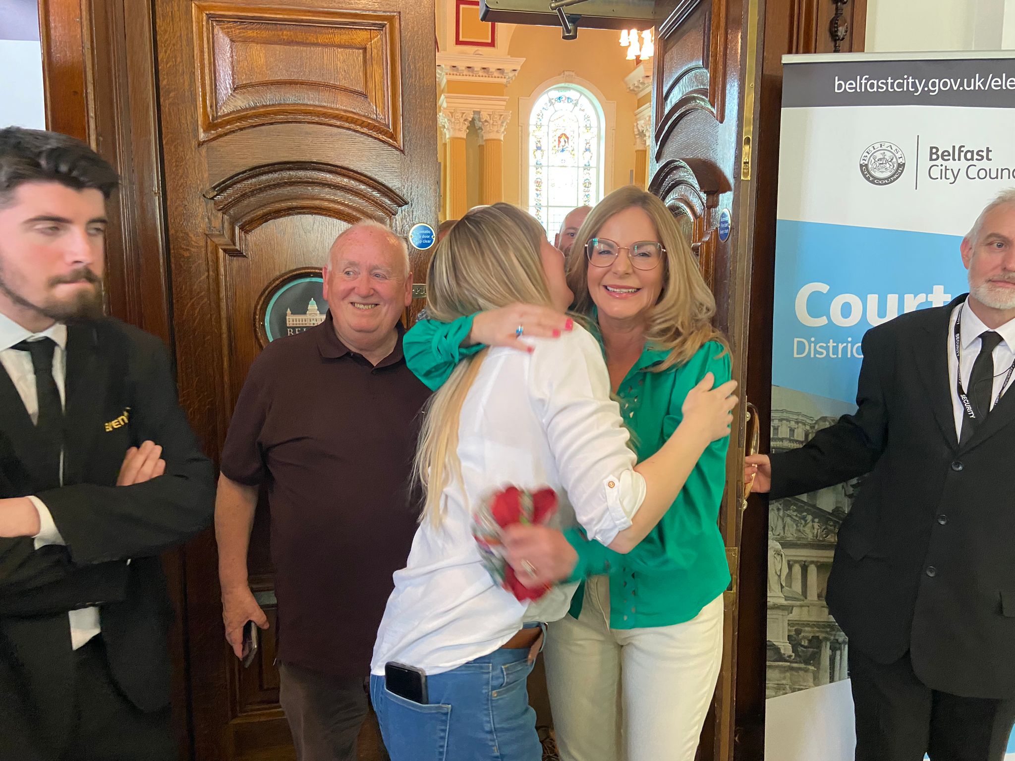 Elected: Tina Black celebrates her election to BCC