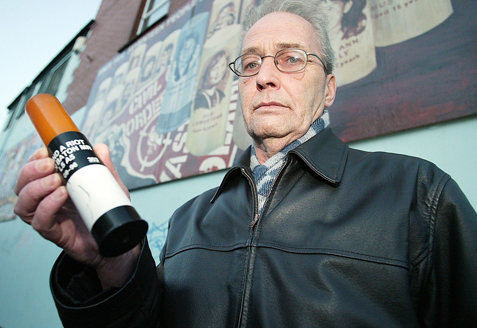 MURAL: A new mural will be unveiled dedicated to the tireless work of Jim McCabe against plastic bullets CAMPAIGN: A new mural will be unveiled dedicated to the tireless work of Jim McCabe against plastic bullets