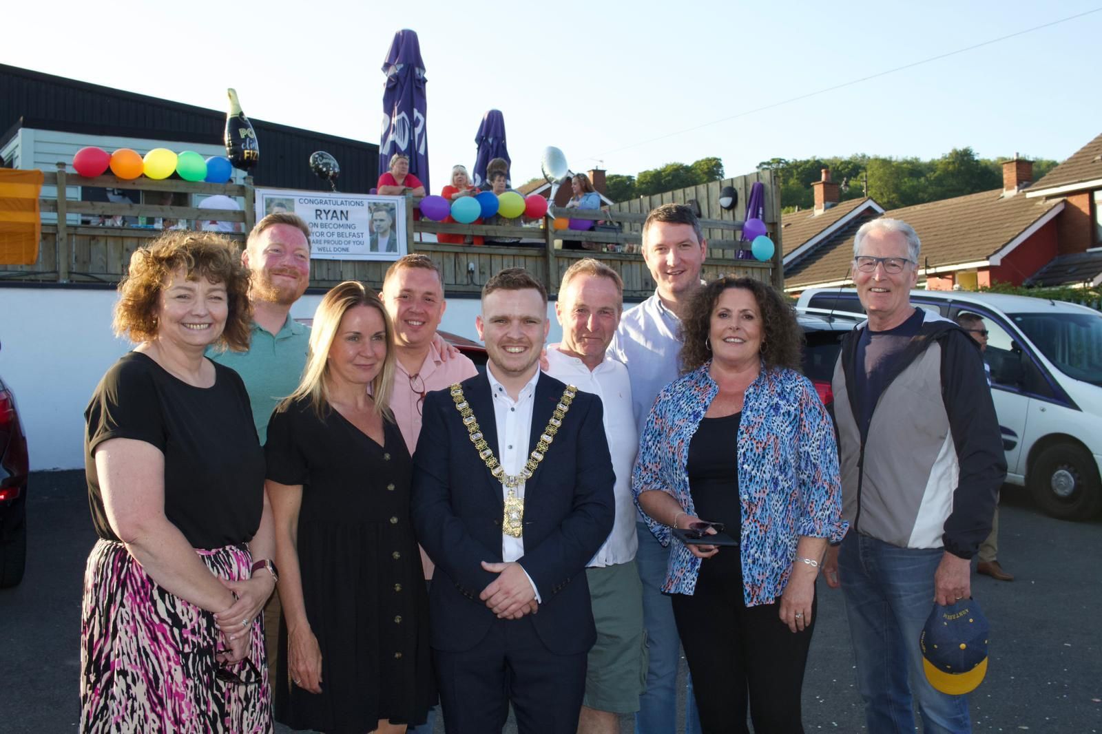 Lord Mayor Ryan Murphy with his colleagues in North Belfast Sinn Féin