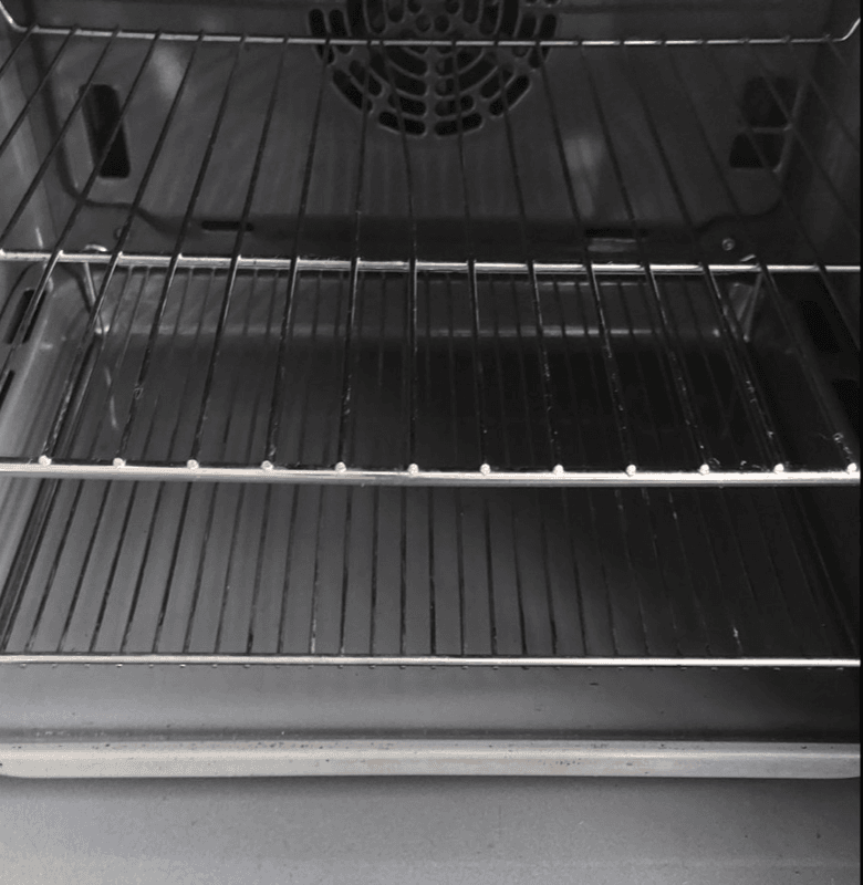JOB DONE: The oven after the scrubfest
