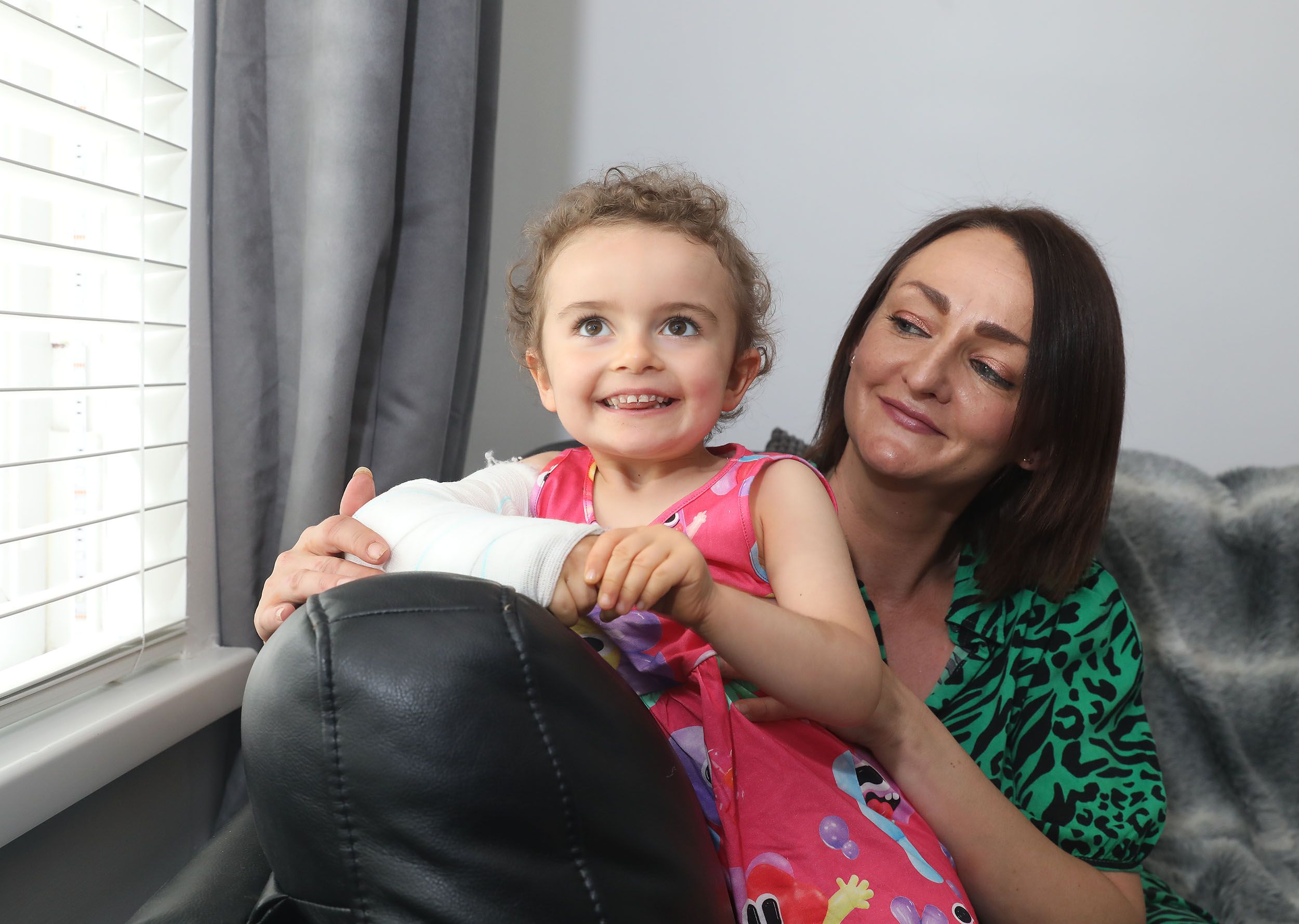 MUM AND DAUGHTER: Niamh has still not been allocated a suitable nursery place which fits her needs