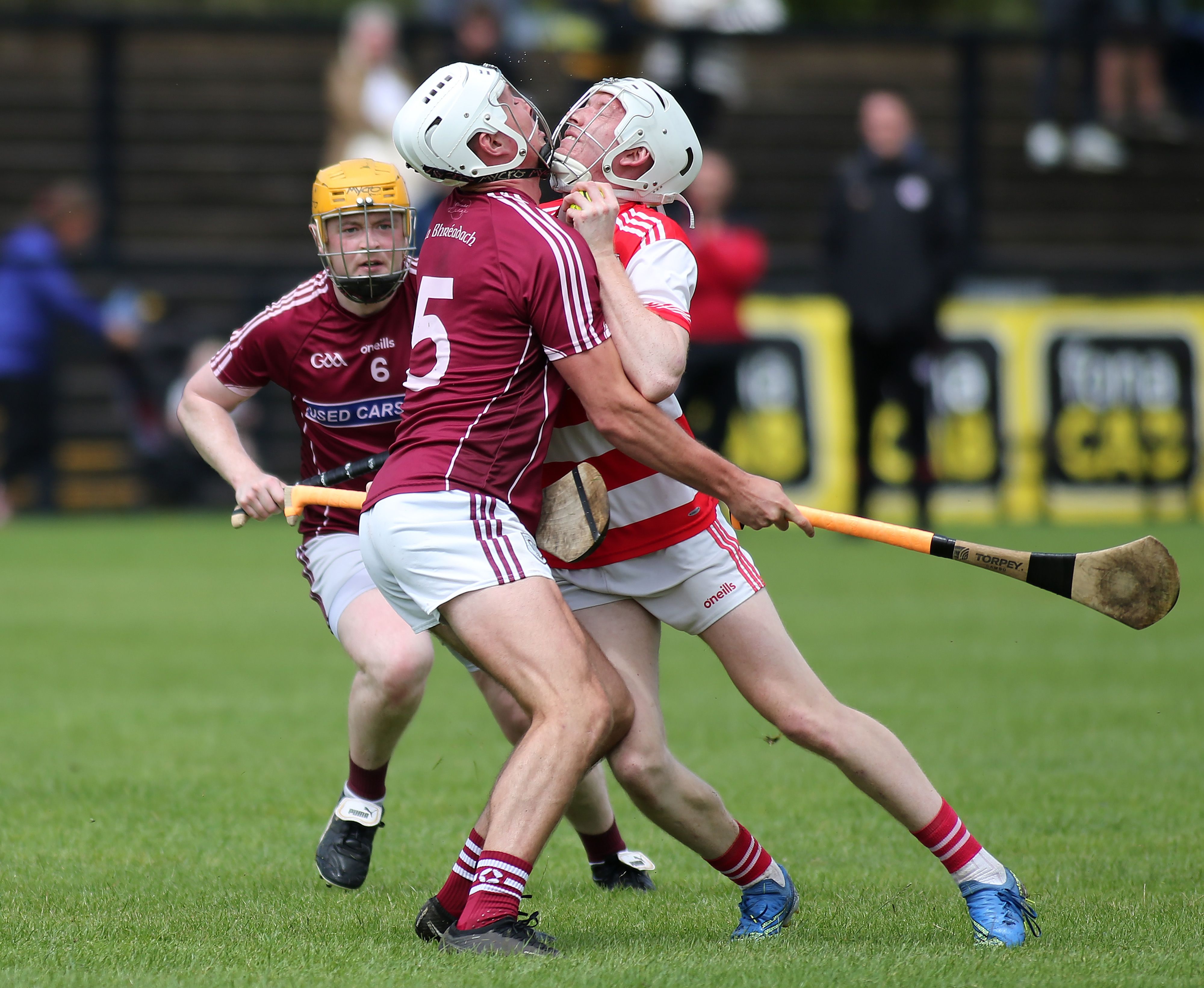 St Pauls and Bredagh fought a physical battle in Division Two on Sunday