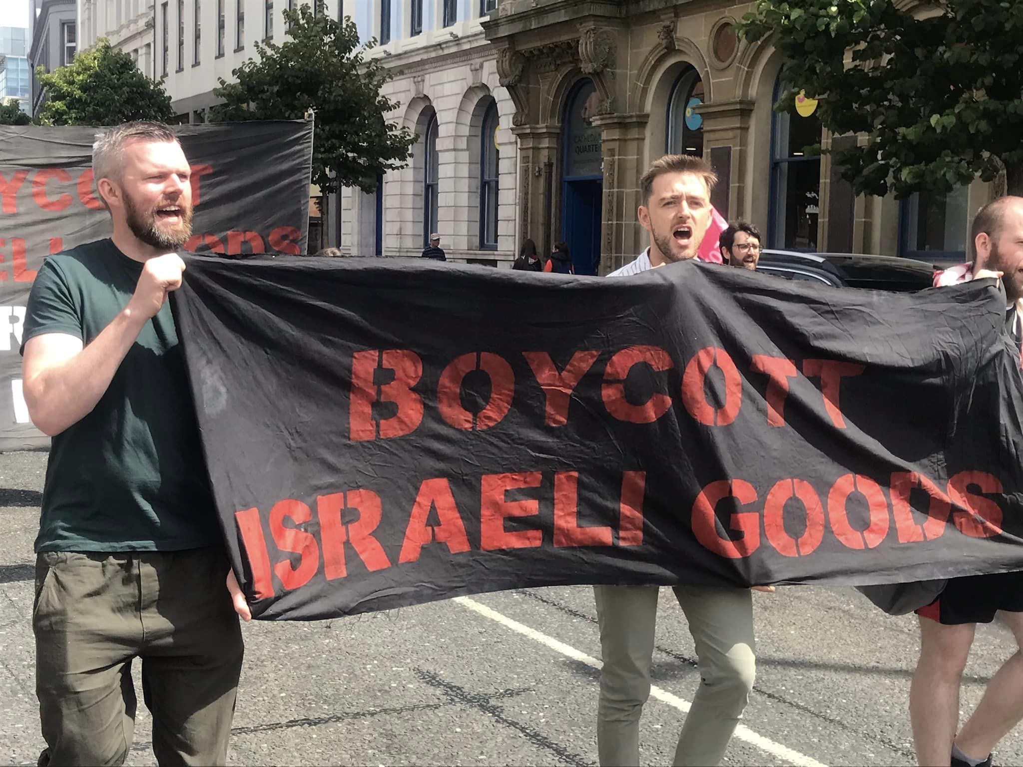 SOLIDARITY: Gerry Caroll at the march SOLIDARITY: Gerry Caroll at the march