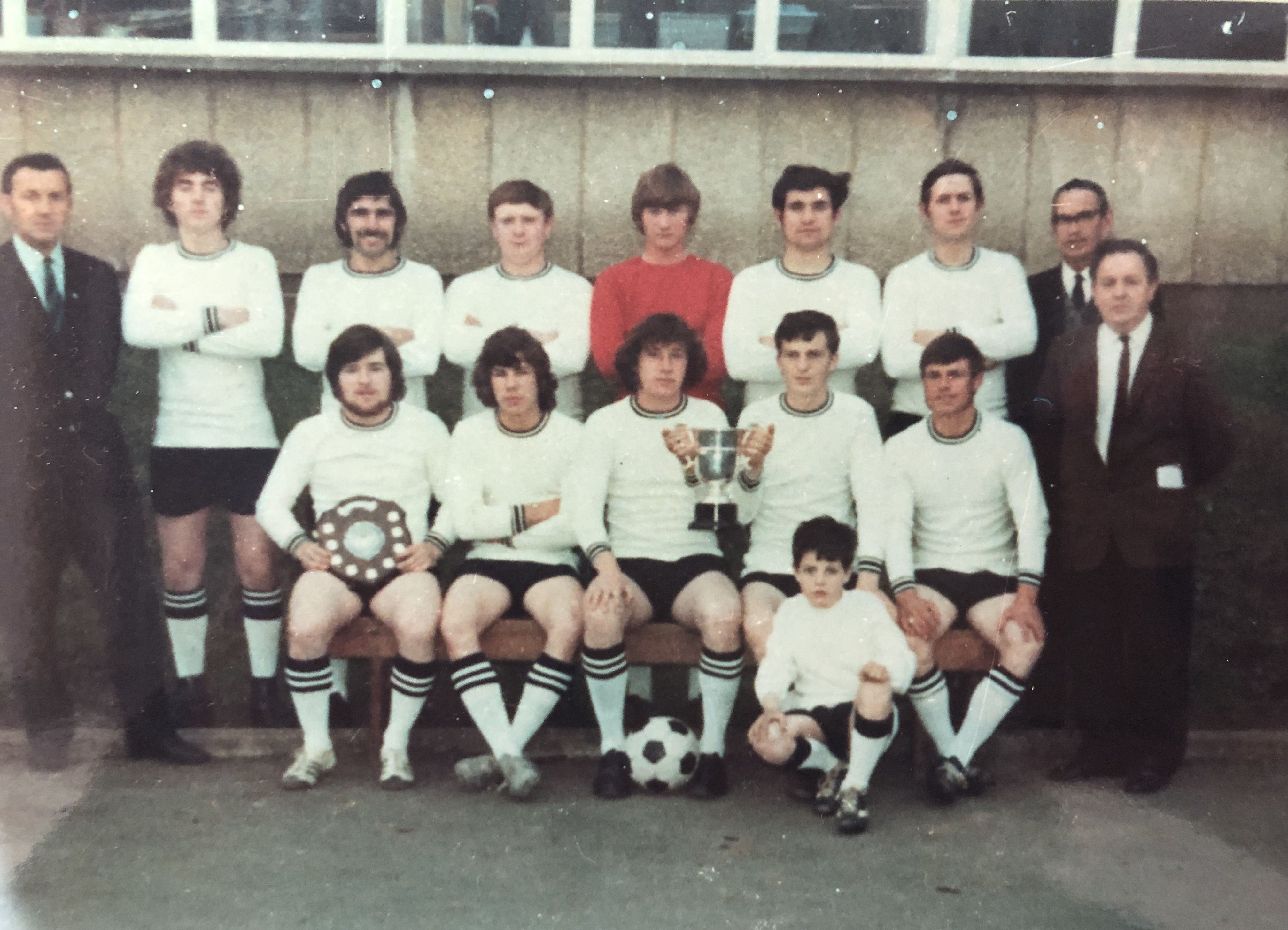TALENTED: Joseph Murphy (seated, far right) was a talented footballer for Corpus Christi for whom he played as a defender TALENTED: Joseph Murphy (seated, far-right) was a talented footballer for Corpus Christi where he played as a defender.