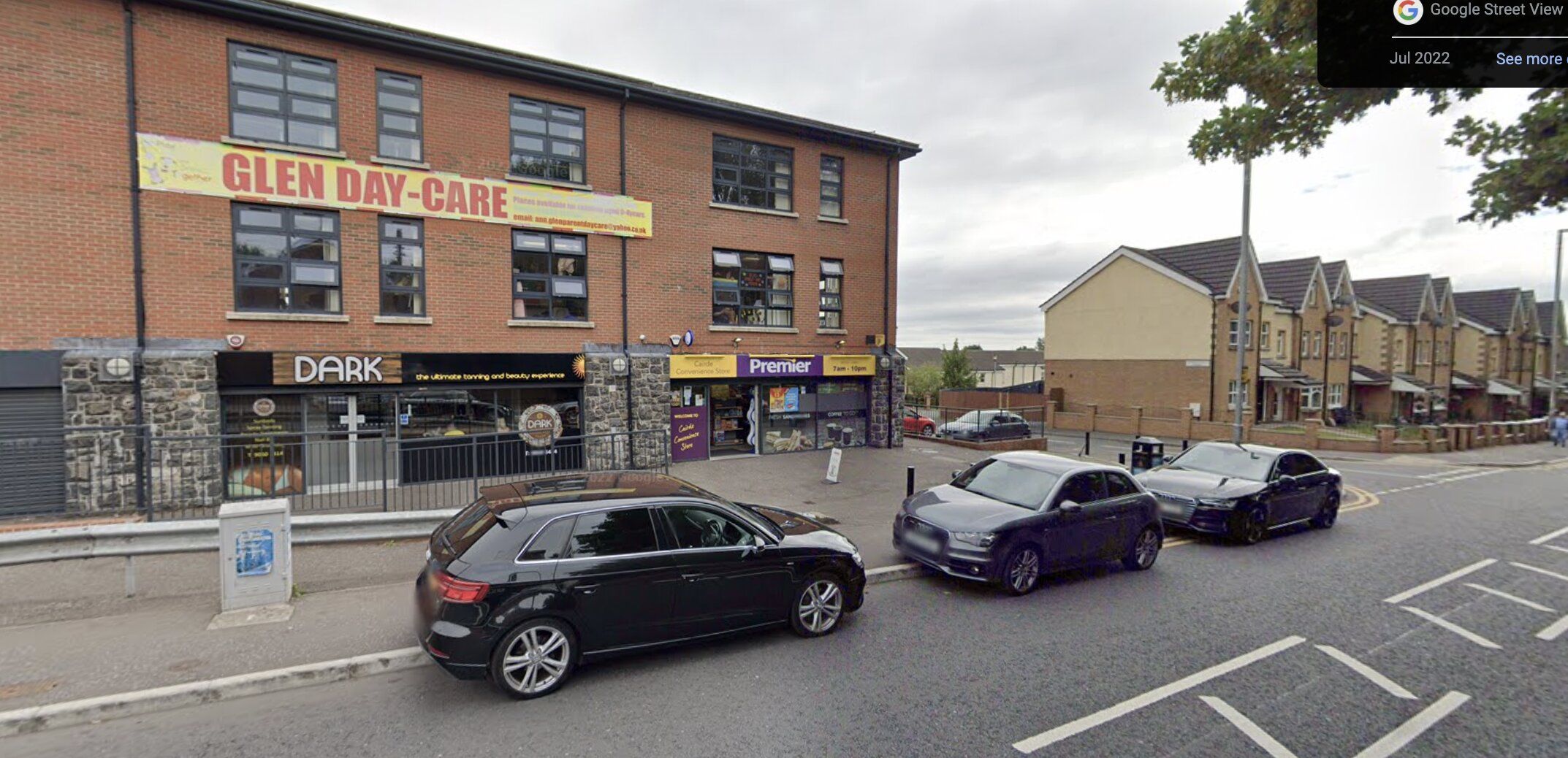 SAFETY: Concerns have been raised over vehicles parking in front of the shops hindering drivers coming out of Derryveagh Mews